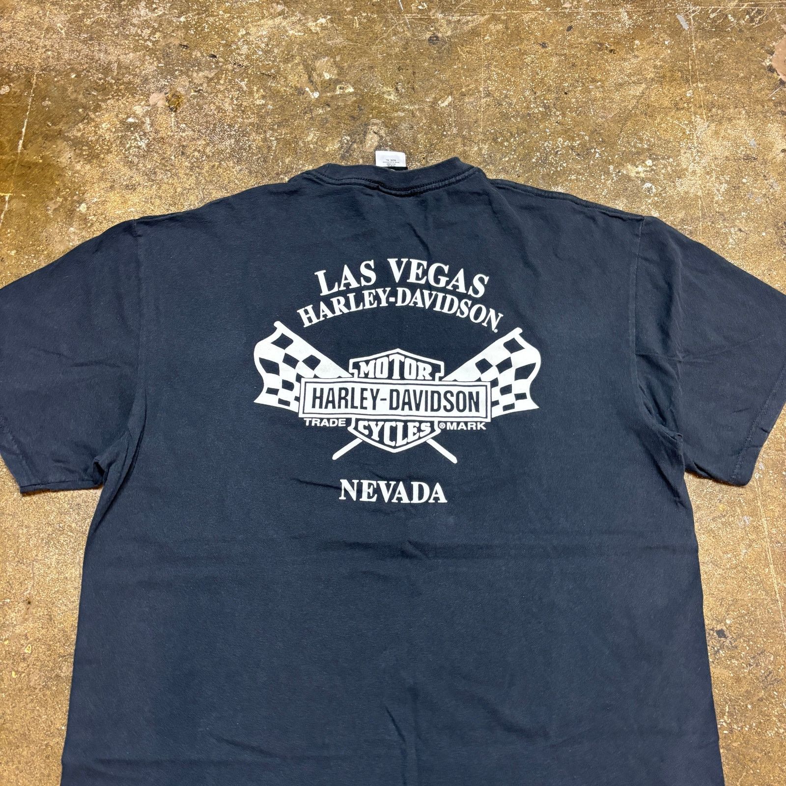 Harley Davidson Harley Davidson Motorcycles Las Vegas Skull SS Shirt Mens XL Size US XL / EU 56 / 4 - 4 Thumbnail