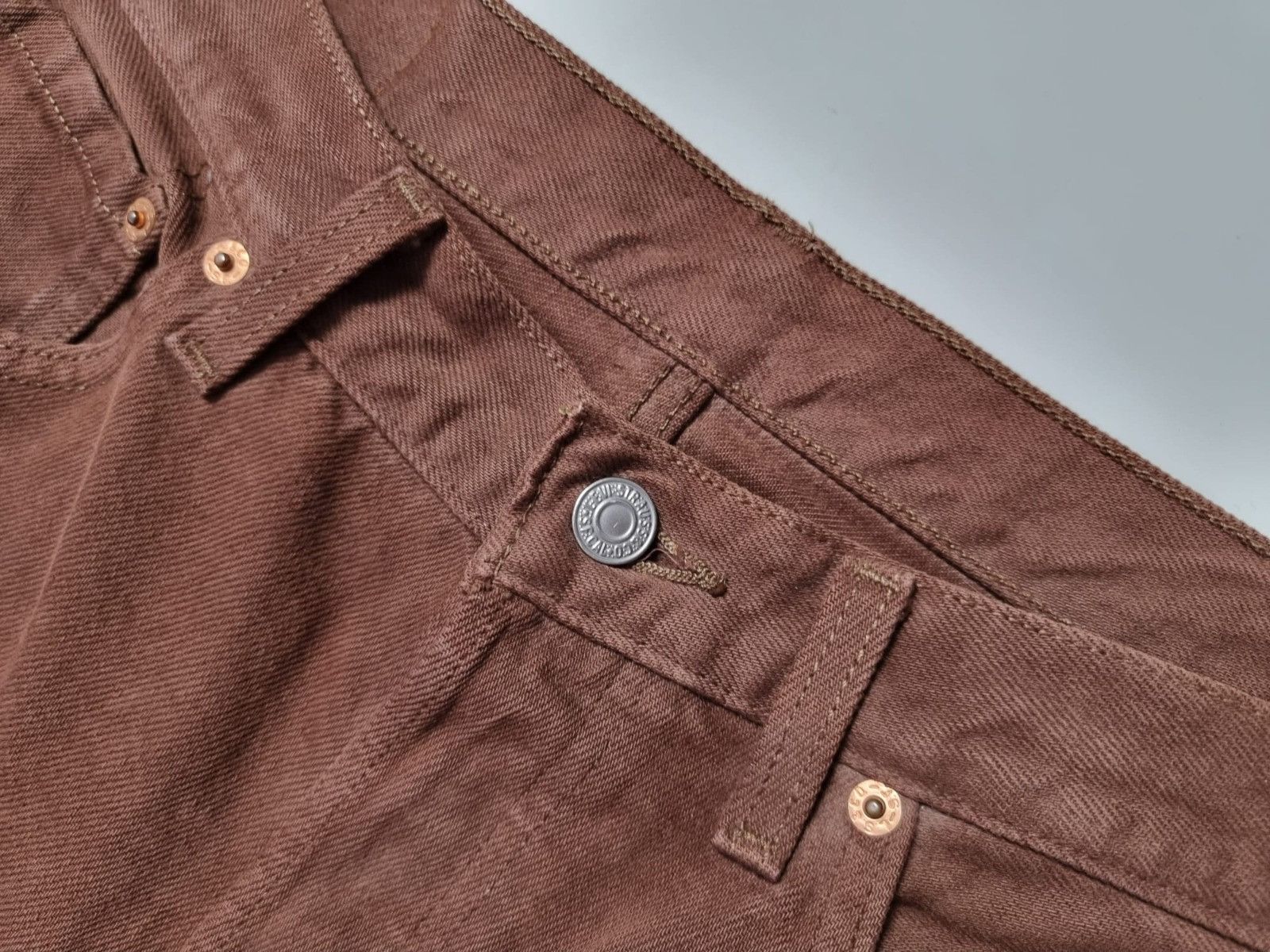 Levi's × Vintage vintage 90s Levi's straight jeans brown 33x32 mens womens Size US 32 / EU 48 - 9 Thumbnail
