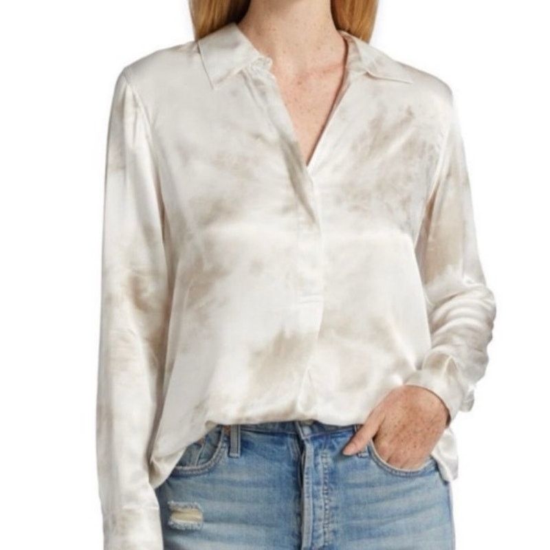 Rails RAILS Nissa Collared Pullover Top In Ivory Storm Size SMALL Size S / US 4 / IT 40 - 3 Thumbnail
