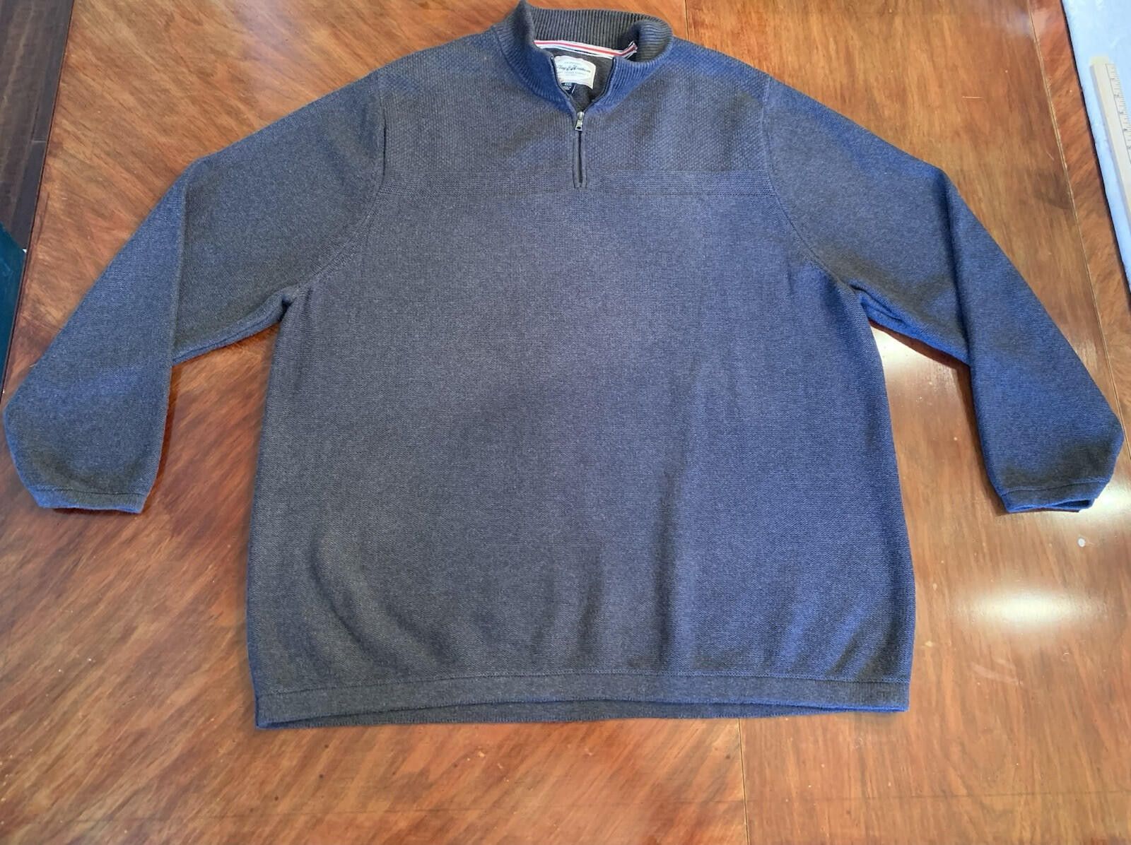 Flag & Anthem Flag & Anthem Sweater Men's 3XL Grey Quarter Zip Pullover Ca Size US XXL / EU 58 / 5 - 9 Thumbnail