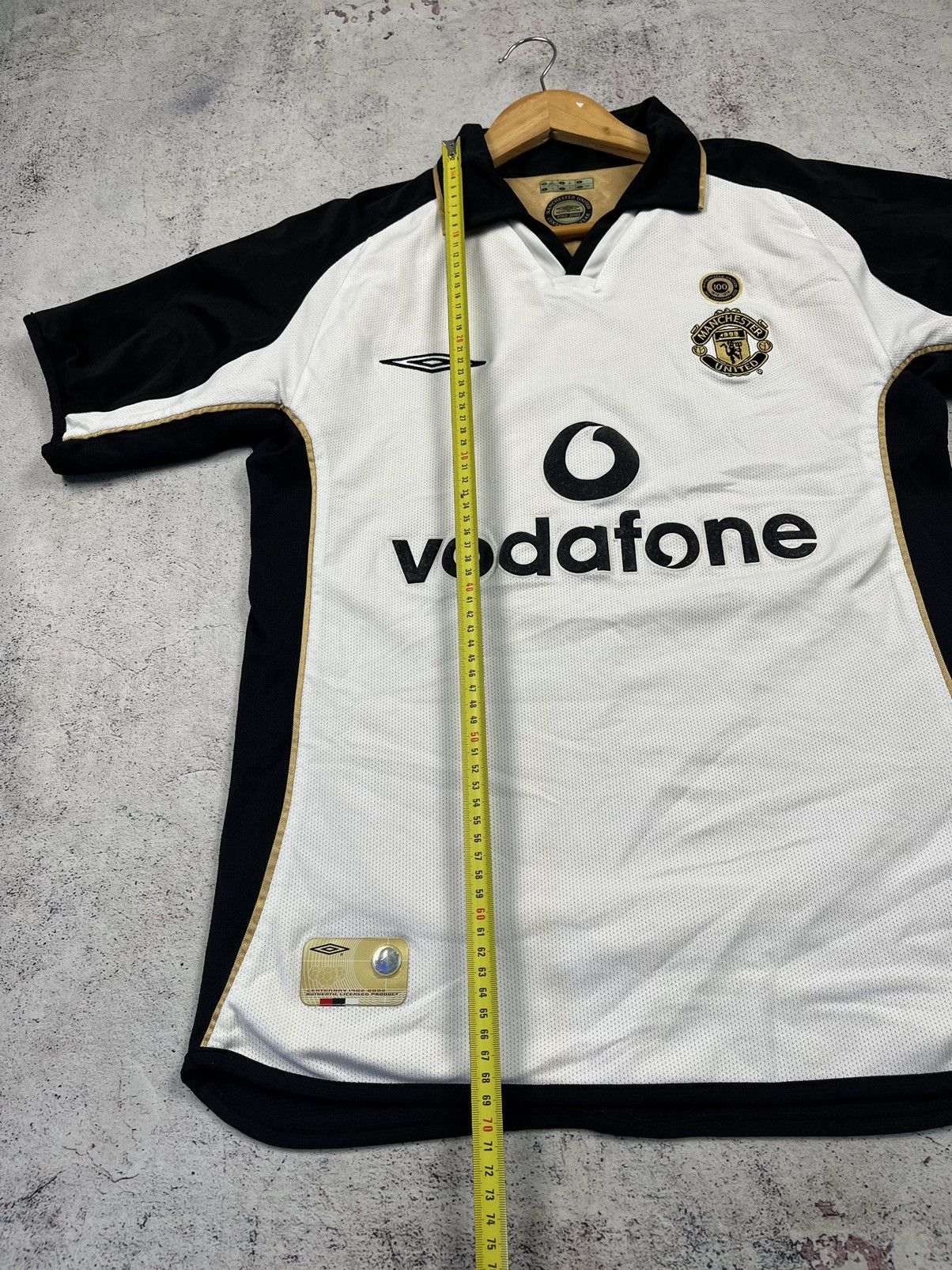 Umbro MANCHESTER UNITED 2001/2002 SOCCER JERSEY UMBRO 5 VERON Sz S Size US S / EU 44-46 / 1 - 14 Thumbnail