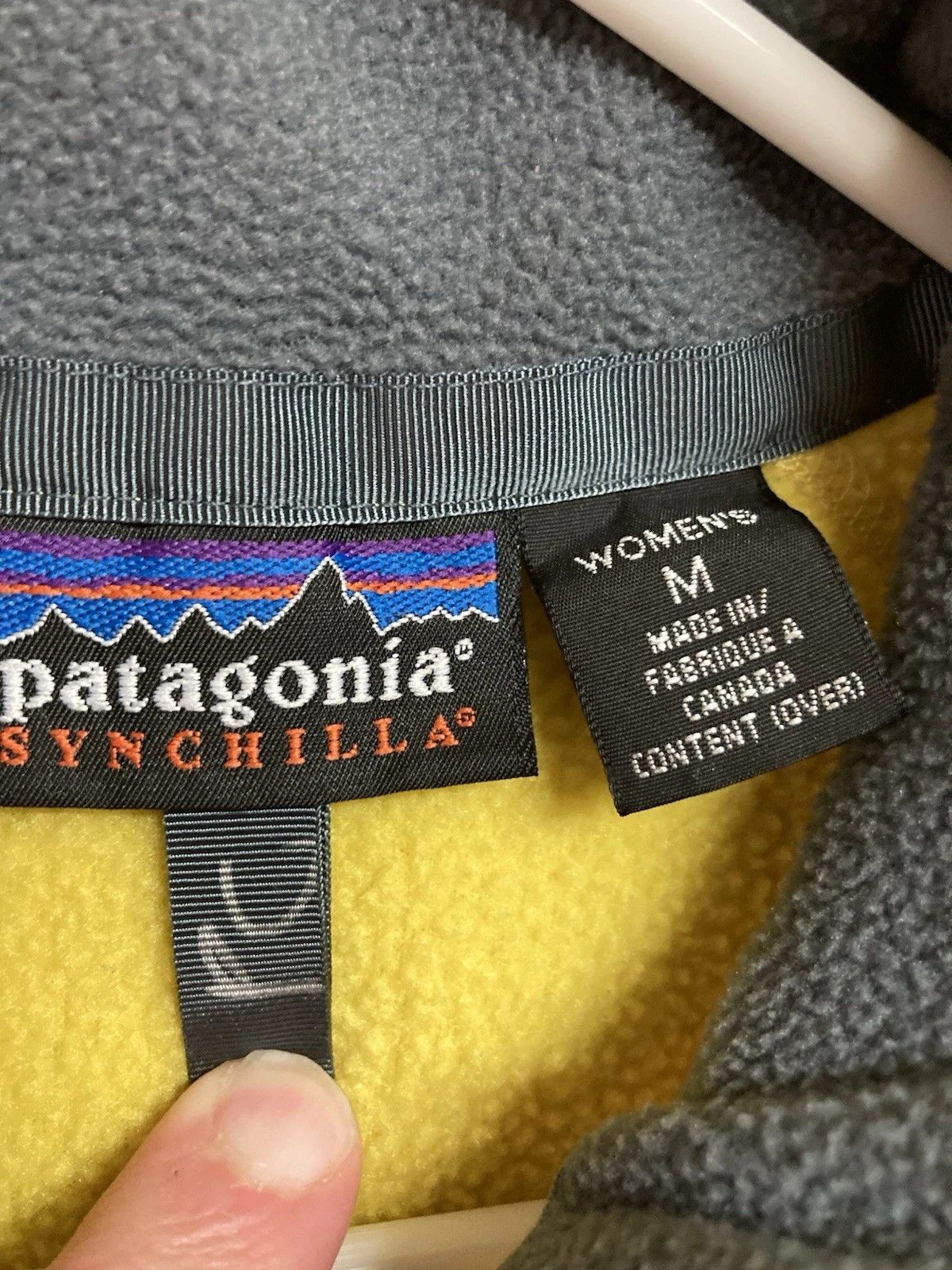 Patagonia VTG Patagonia Synchilla Vest Full Zip Fleece Yellow Sz Md Size M / US 6-8 / IT 42-44 - 2 Thumbnail