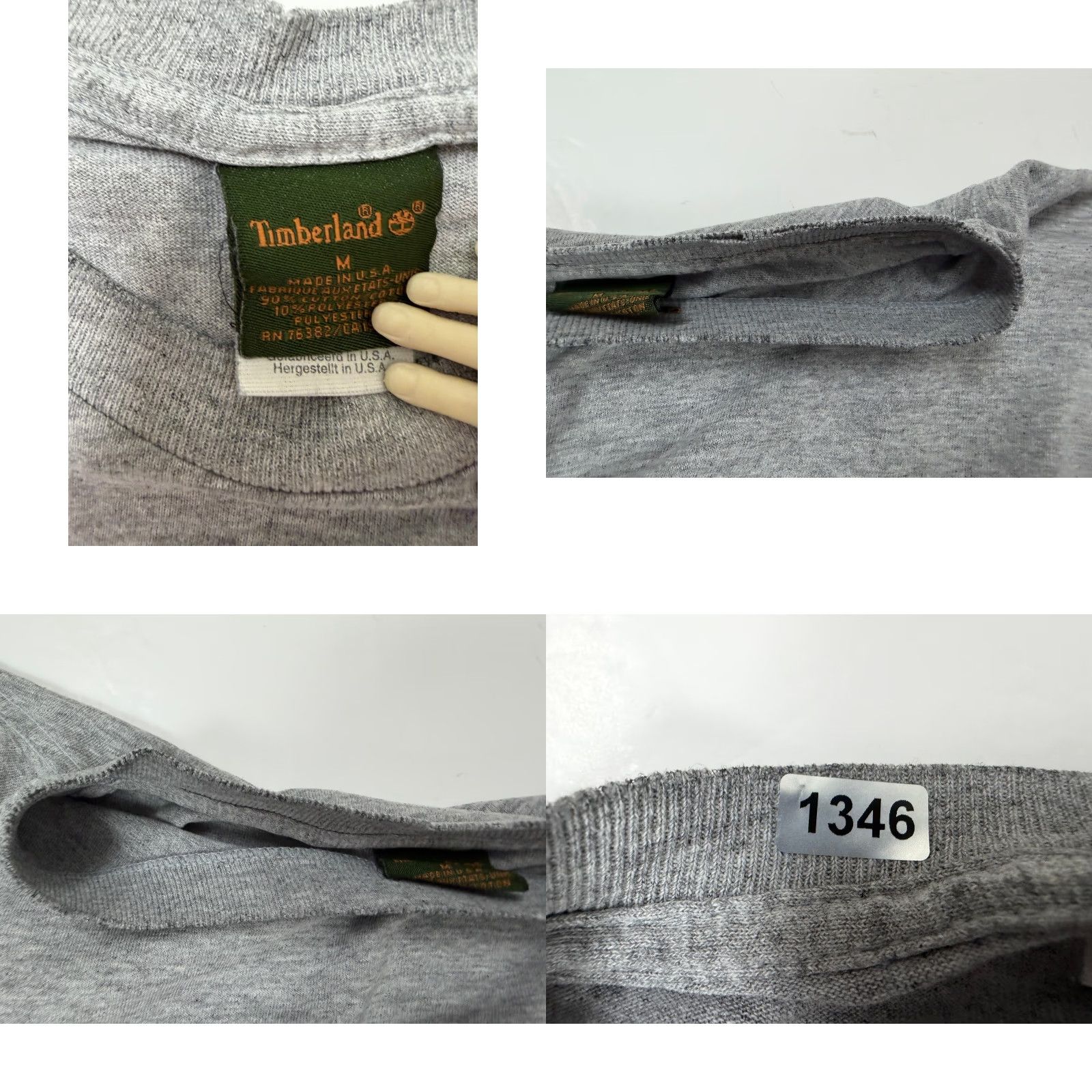 Timberland VINTAGE Timberland Shirt Men M Gray 90s Grunge Logo USA Made T-Shirt Size US M / EU 48-50 / 2 - 10 Thumbnail