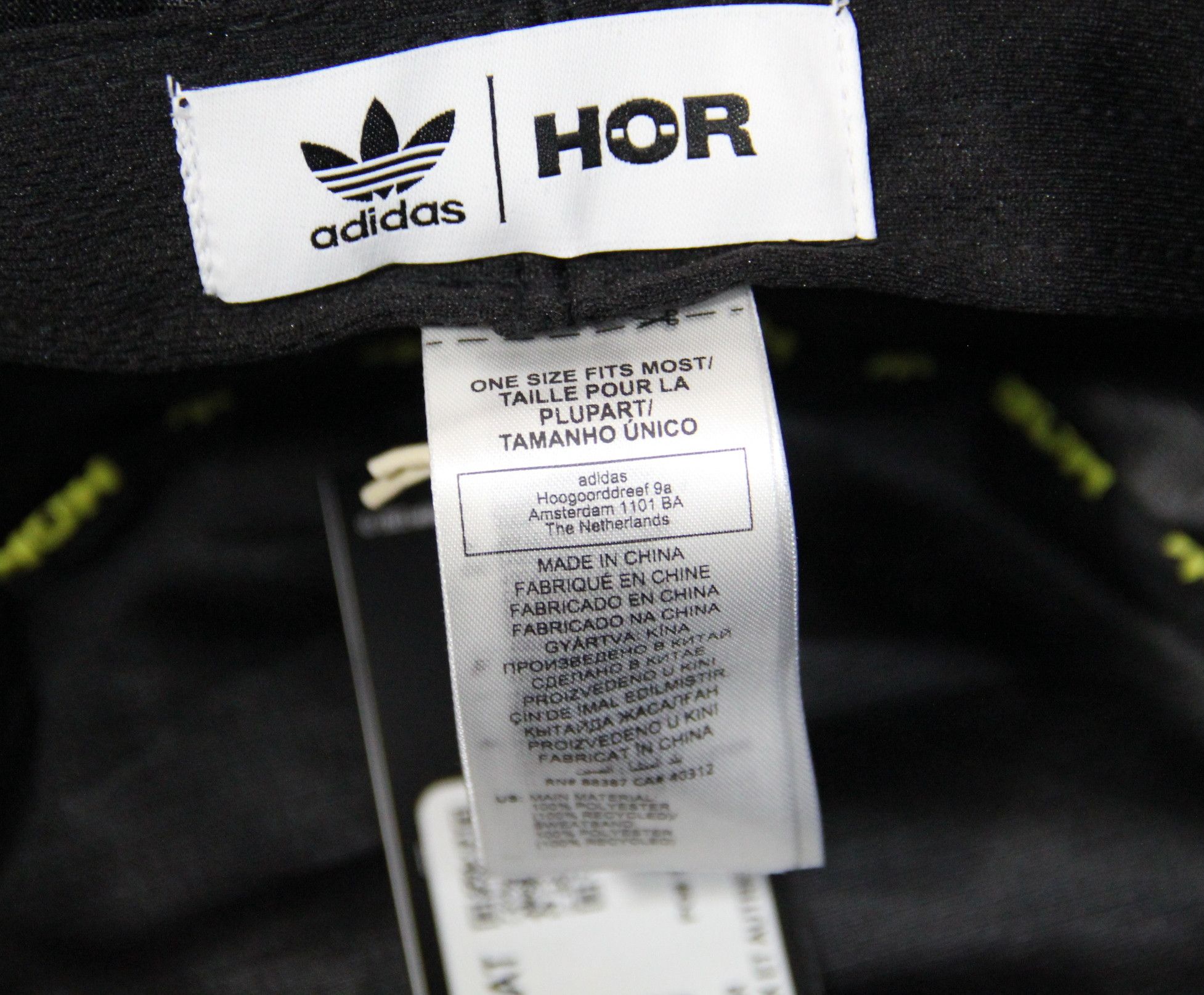 Adidas ADIDAS X HOR HOER BUCKET HAT BLACK IY3227 Size ONE SIZE - 8 Thumbnail