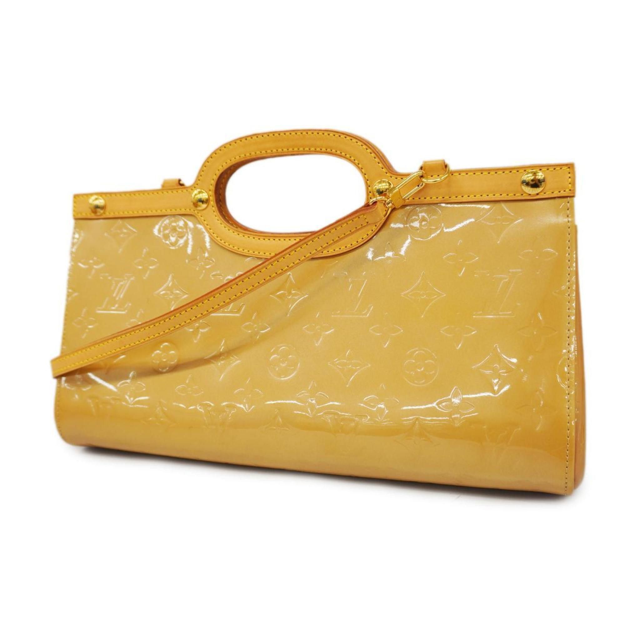 image of Louis Vuitton Handbag Vernis Roxbury Drive M91372 Noisette Ladies, Women's