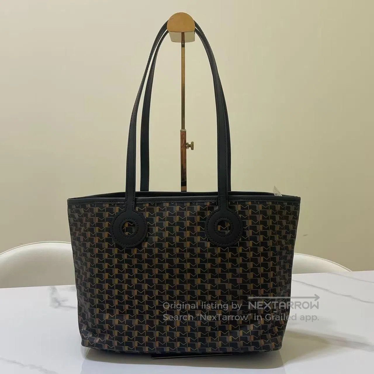 Moynat Moynat Black Gold Monogram Small Tote. Size ONE SIZE - 3 Thumbnail