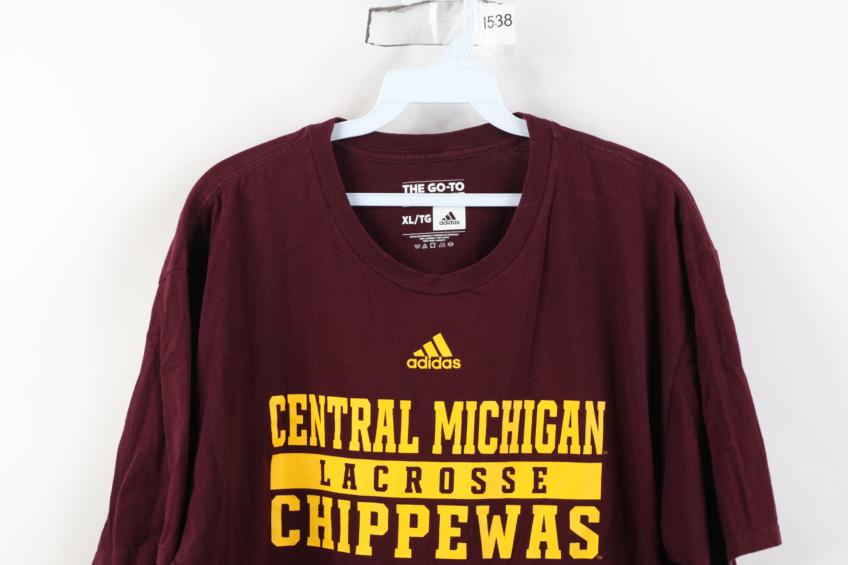 Adidas Adidas Central Michigan University Lacrosse T-Shirt Cotton Size US XL / EU 56 / 4 - 2 Thumbnail