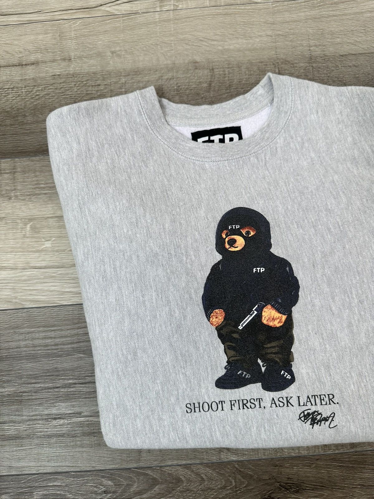 Fuck The Population Fuck The Population FTP "Shoot First, Ask Later" Sweatshirt Size US M / EU 48-50 / 2 - 2 Thumbnail