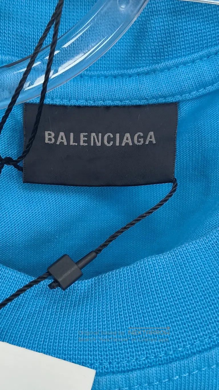 Balenciaga Balenciaga Blue Cola T-Shirt Size US XS / EU 42 / 0 - 3 Thumbnail