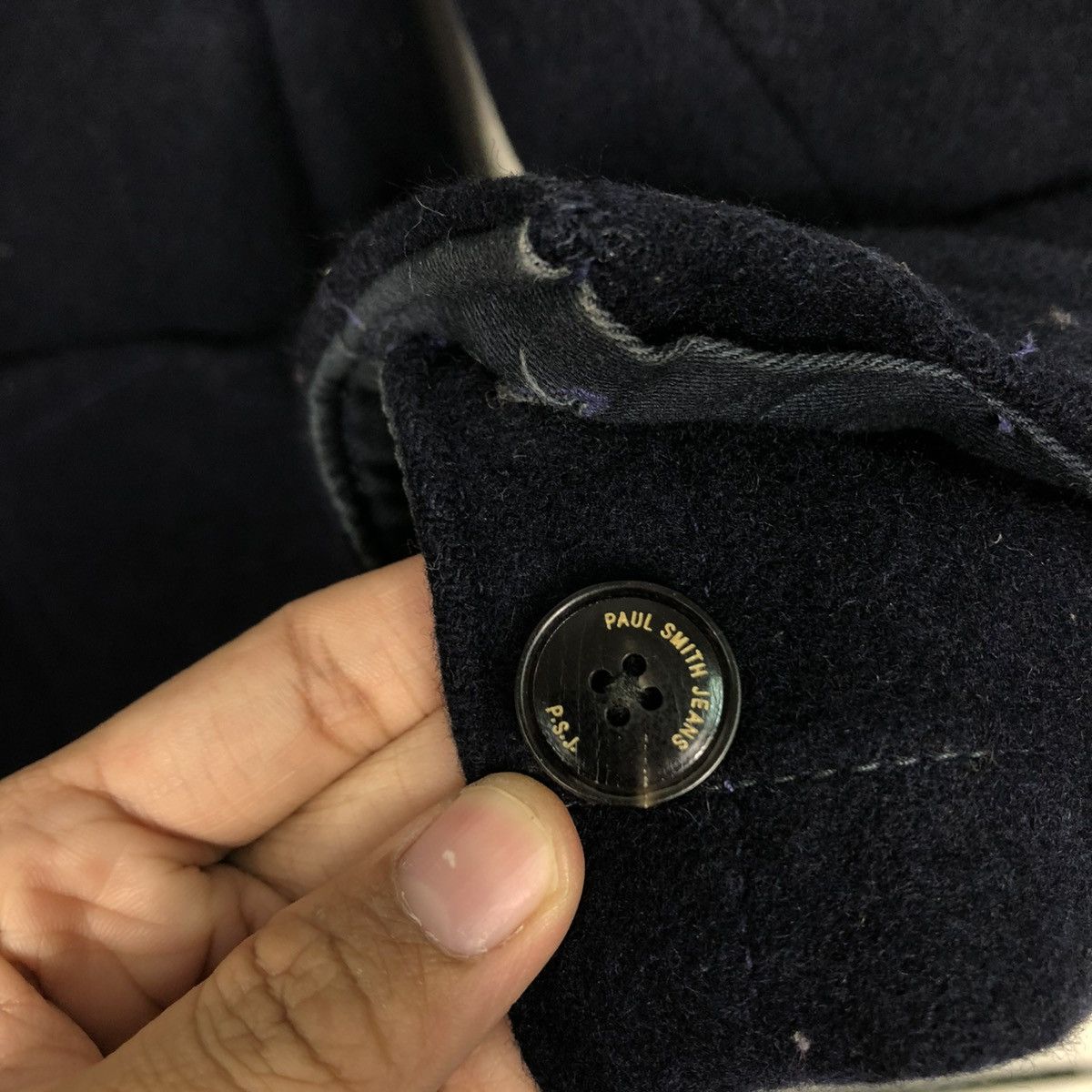 Paul Smith 🔥VINTAGE WOOL JACKET PAUL SMITH JEANS LEATHER PARTS HAND Size US M / EU 48-50 / 2 - 19 Thumbnail