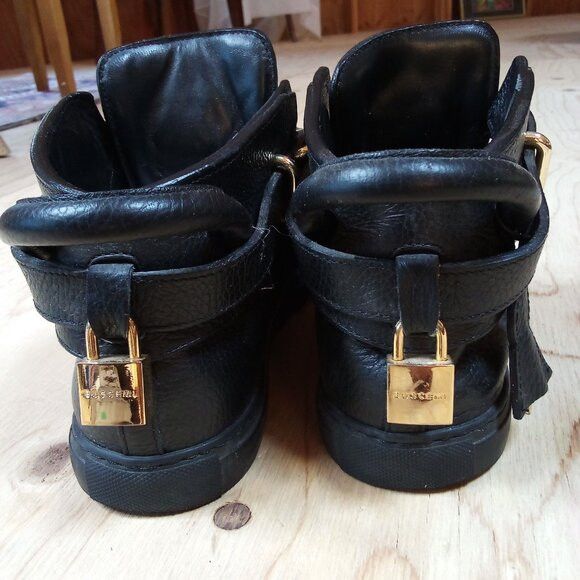Buscemi Buscemi Shoes Sneakers Black Leather 42 Size US 11 / IT 41 - 5 Thumbnail