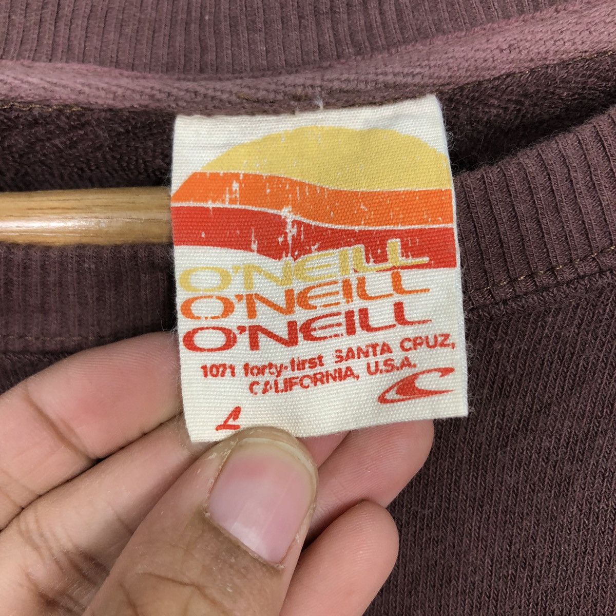 Japanese Brand 📌Vintage Sweatshirt Oneill Big Logo Size US L / EU 52-54 / 3 - 16 Thumbnail