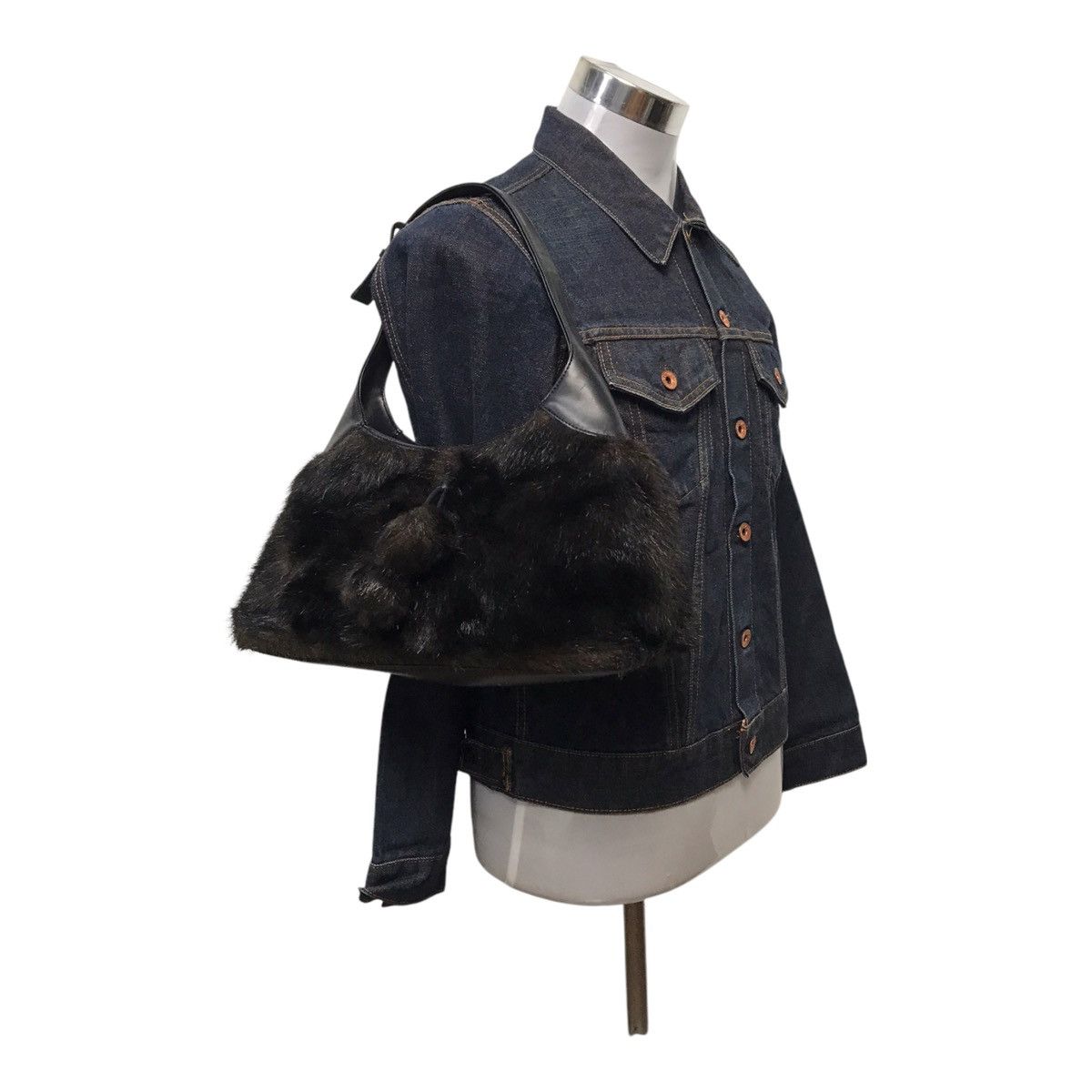 14th Addiction × Hysteric Glamour × If Six Was Nine Lapazangel Black Mink Fur Multicolour Bag Size ONE SIZE - 2 Thumbnail