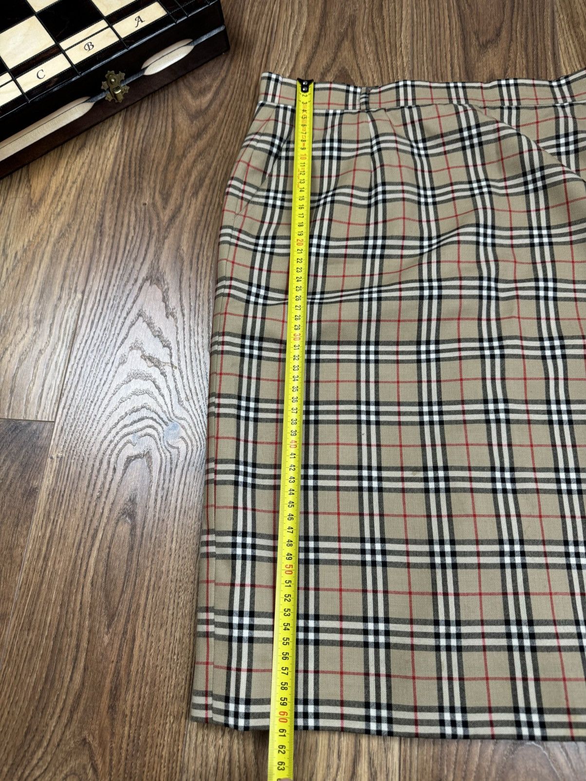 Burberry Vintage wool skirt Burberry Nova Check 90s original Size 32" / US 10 / IT 46 - 5 Thumbnail