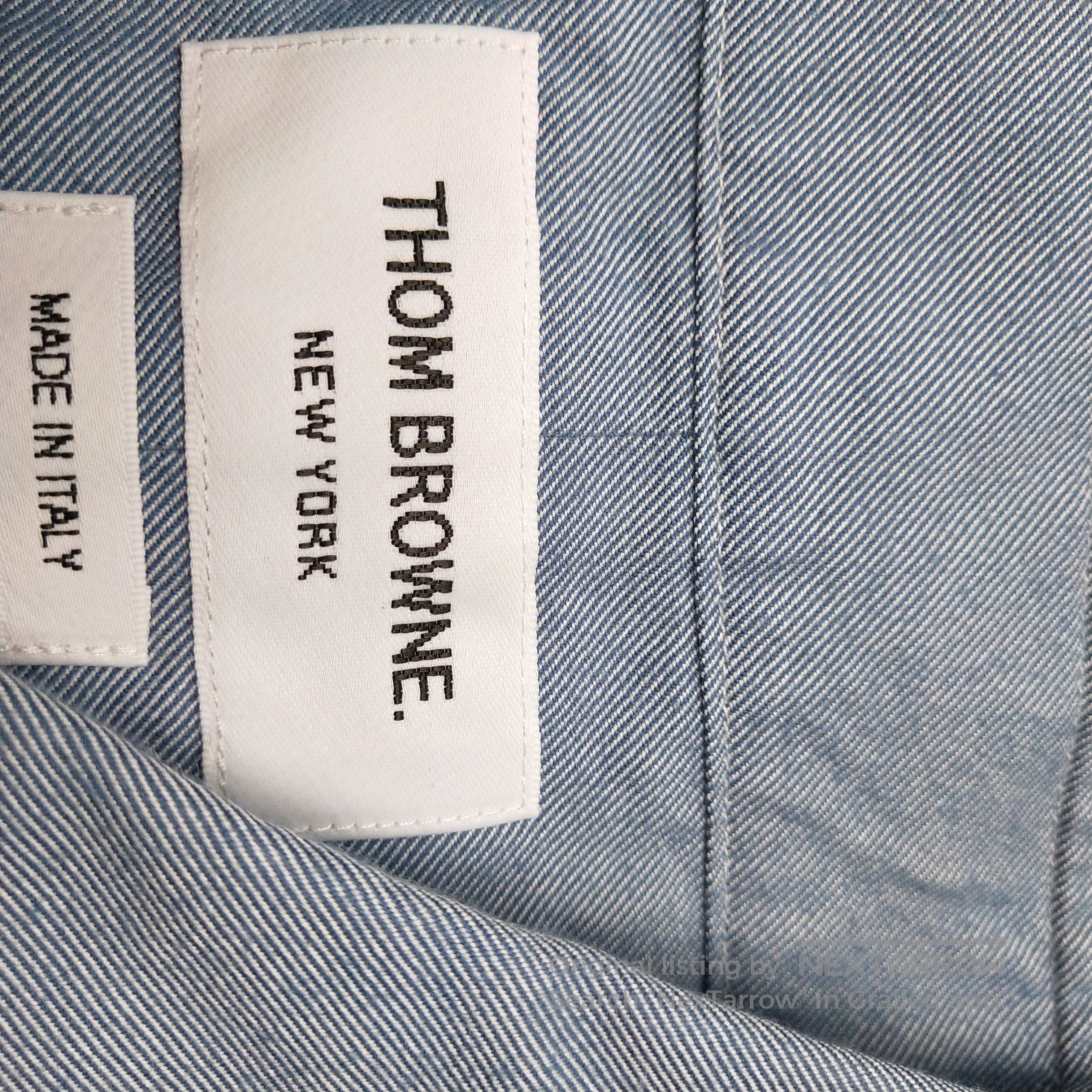 Thom Browne Thom Browne XS Cotton Striped Sleeve Shirt. Size US M / EU 48-50 / 2 - 9 Thumbnail