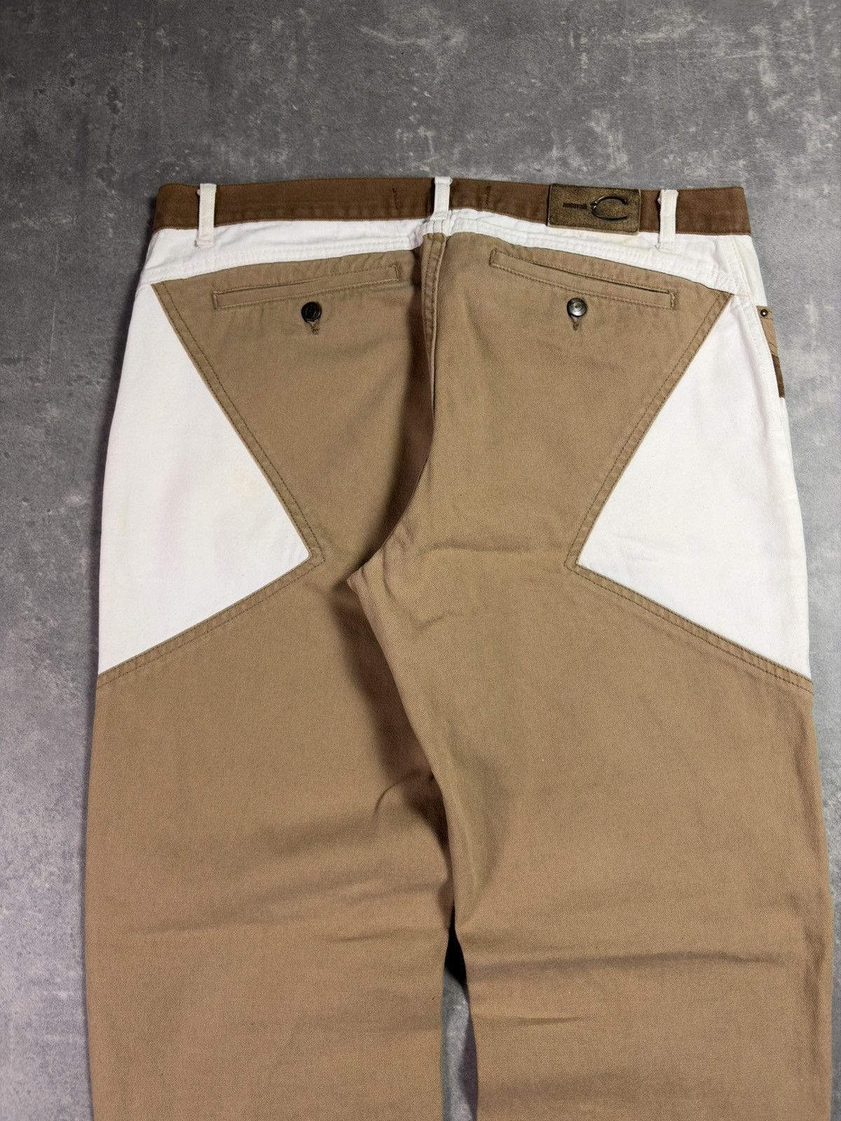 Just Cavalli 00s Just Cavalli Geometry Panels Straight Denim Jeans 38 Size US 38 / EU 54 - 12 Thumbnail