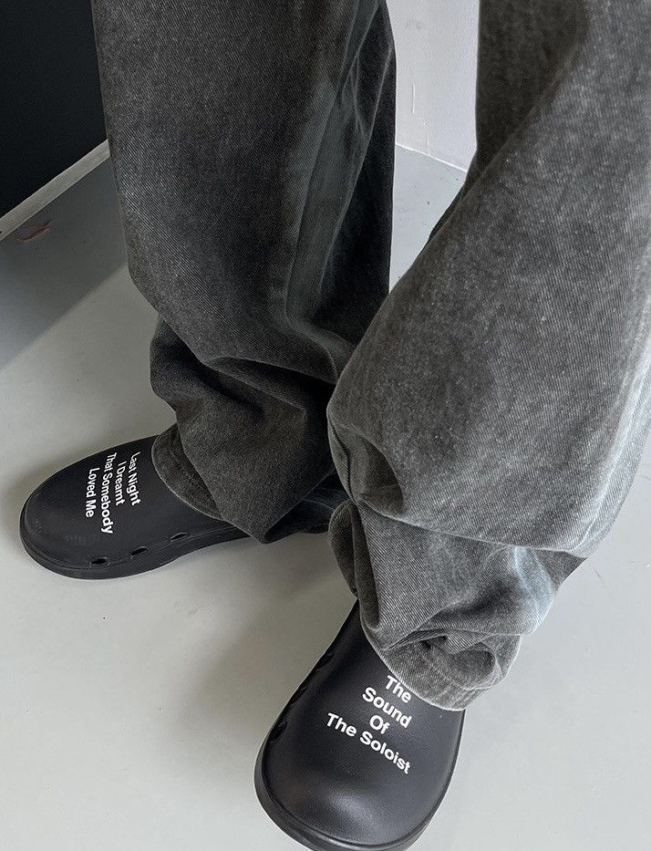 Japanese Brand × Vintage Avant garde acid wash faded baggy loose pants Size US 33 - 5 Thumbnail
