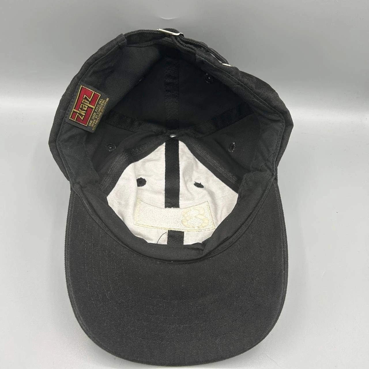 Other Vintage Zkapz Hat Men Black 8 Embroidered Strap Back Cap Size ONE SIZE - 2 Thumbnail