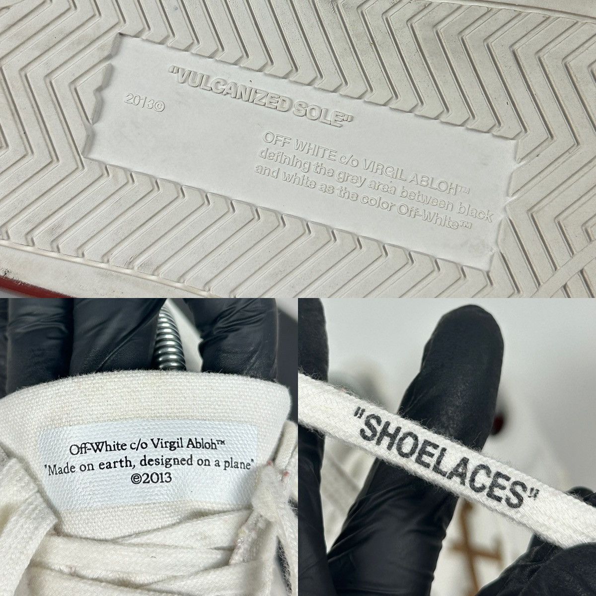 Off-White Off-White Vulcanized Virgil Abloh Low Top Sneakers Size US 9 / EU 42 - 25 Thumbnail