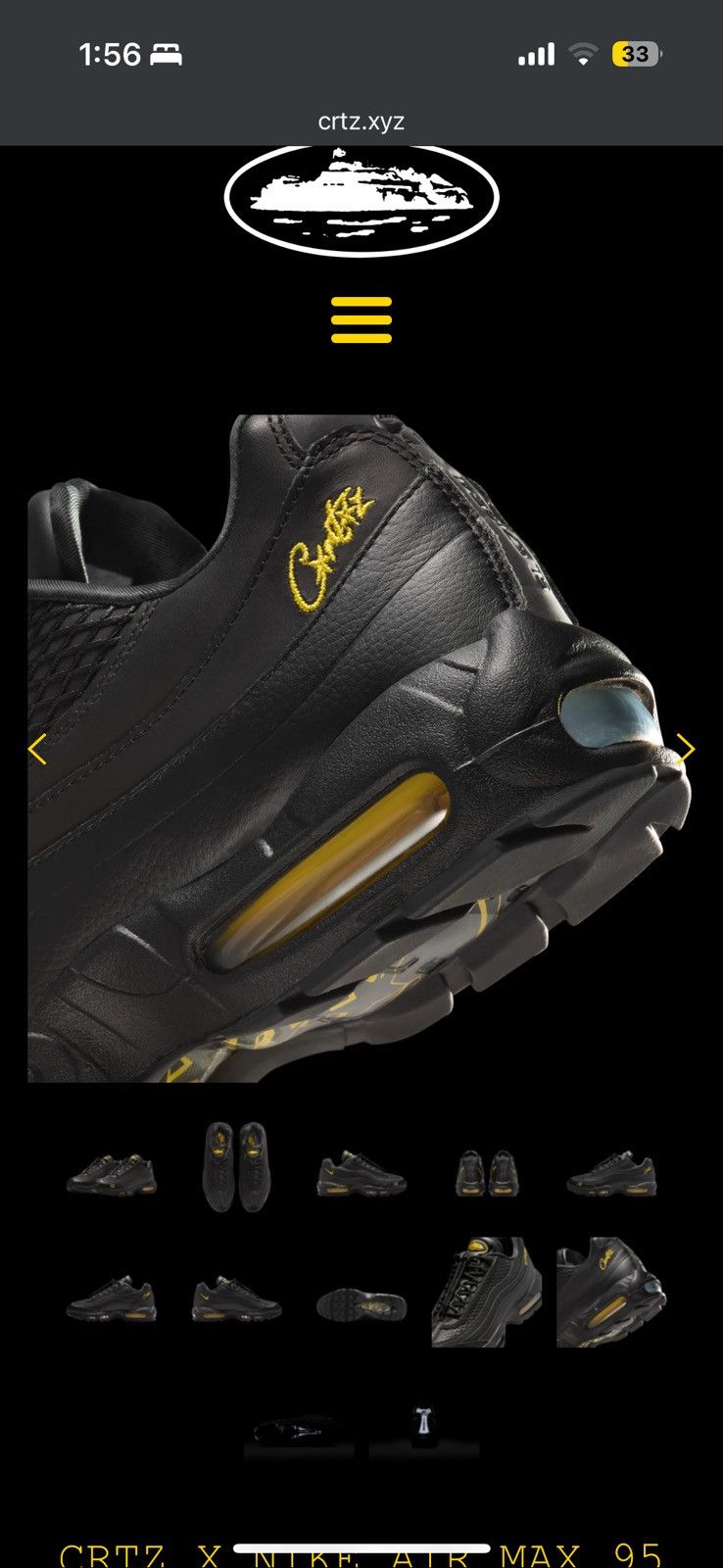 Corteiz × Nike Corteiz CRTZ X NIKE AIR MAX HONEY BLACKS - size 12 Size US 12 / EU 45 - 17 Thumbnail