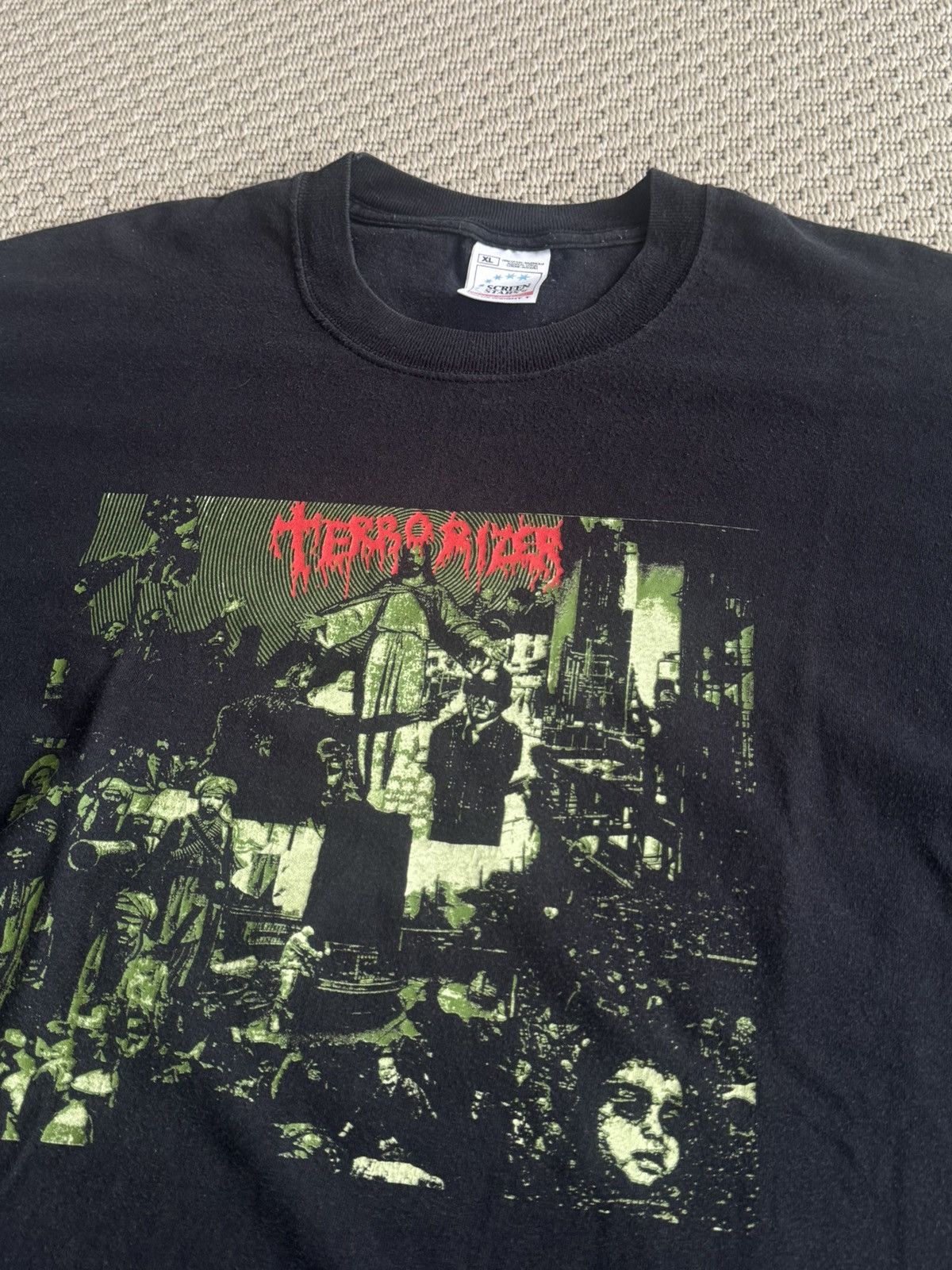 Fruit Of The Loom Terrorizer | ‘World Downfall’ | 90s | XL Size US XL / EU 56 / 4 - 2 Thumbnail