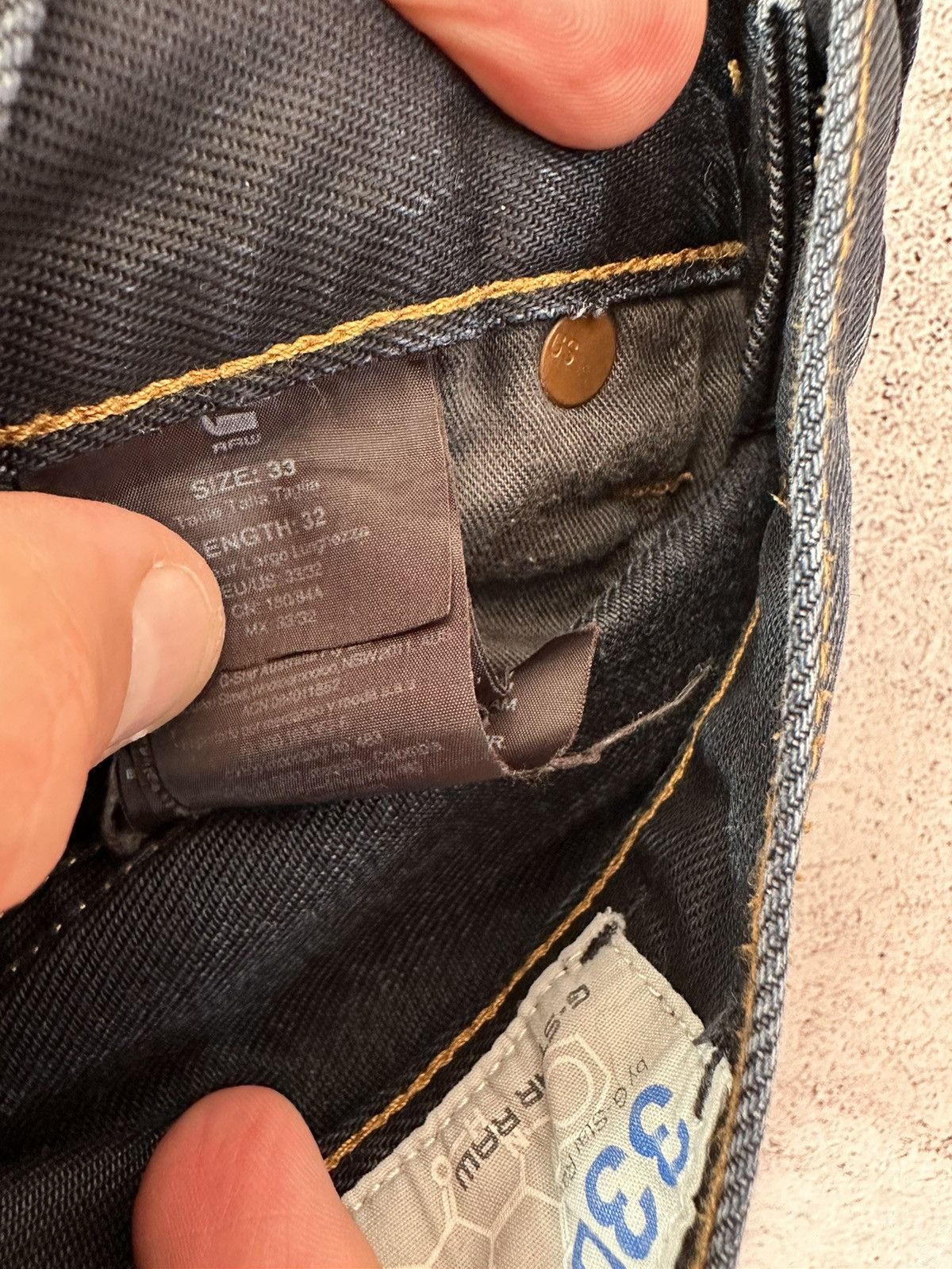 G-Star Vintage G Star Raw Denim Jeans Size US 33 - 12 Thumbnail