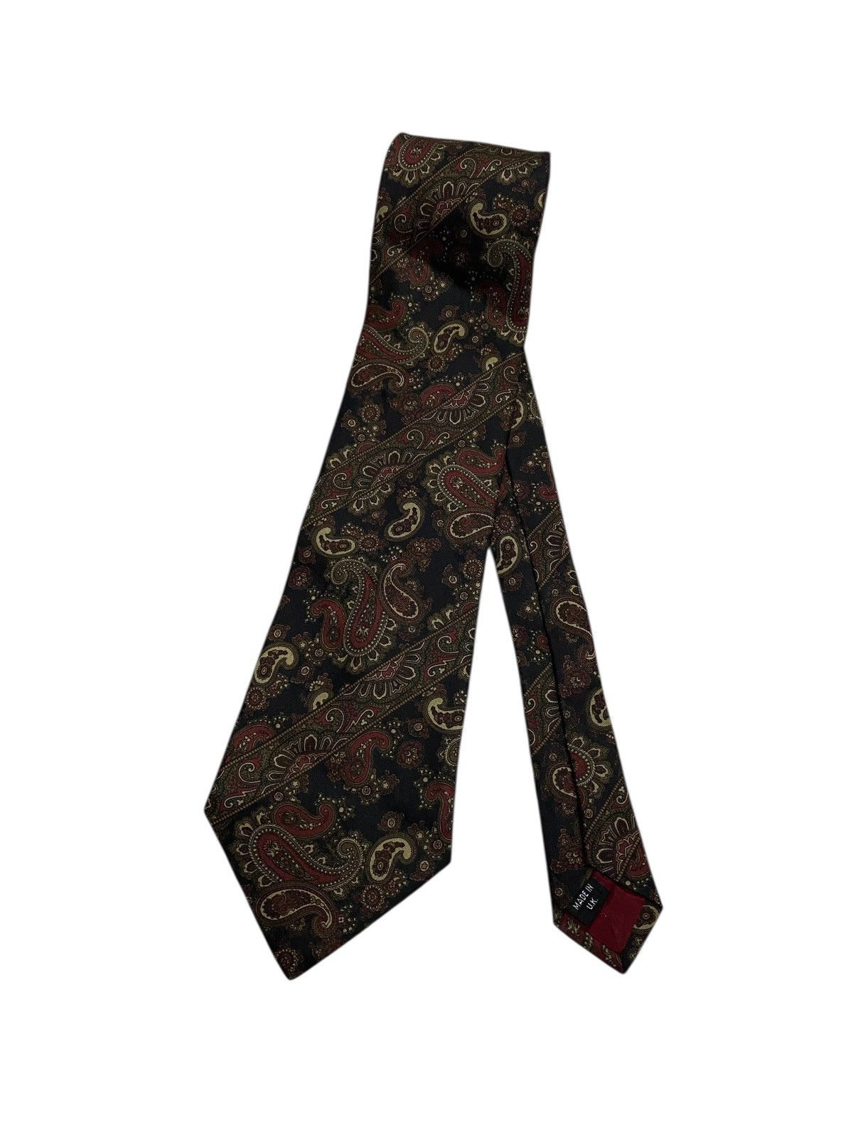 Aquascutum × Vintage Vintage Aquascutum Paisley Silk Neckties Size ONE SIZE - 1 Thumbnail
