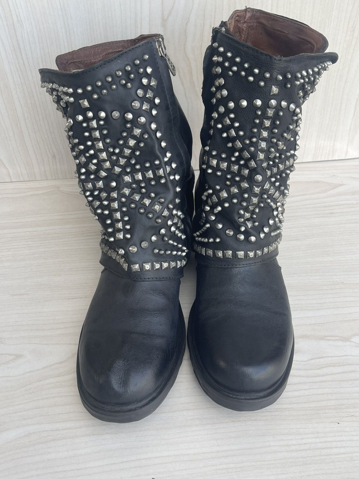 A.S.98 ANKLE BOOTS SABEY zip boot like kmrii and guidi Size US 7 / EU 40 - 2 Thumbnail