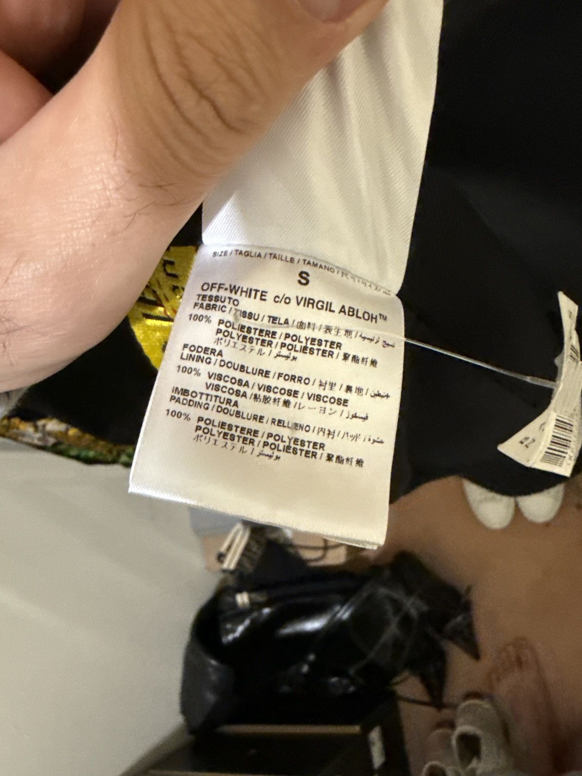 Off-White Rare Off White Black Bomber Jacket Size US L / EU 52-54 / 3 - 11 Thumbnail