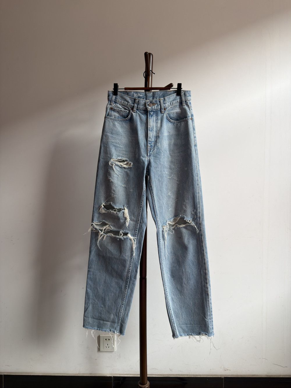 Celine Celine Distressed Washed Jeans Size 28 Size 28" / US 6 / IT 42 - 1 Thumbnail