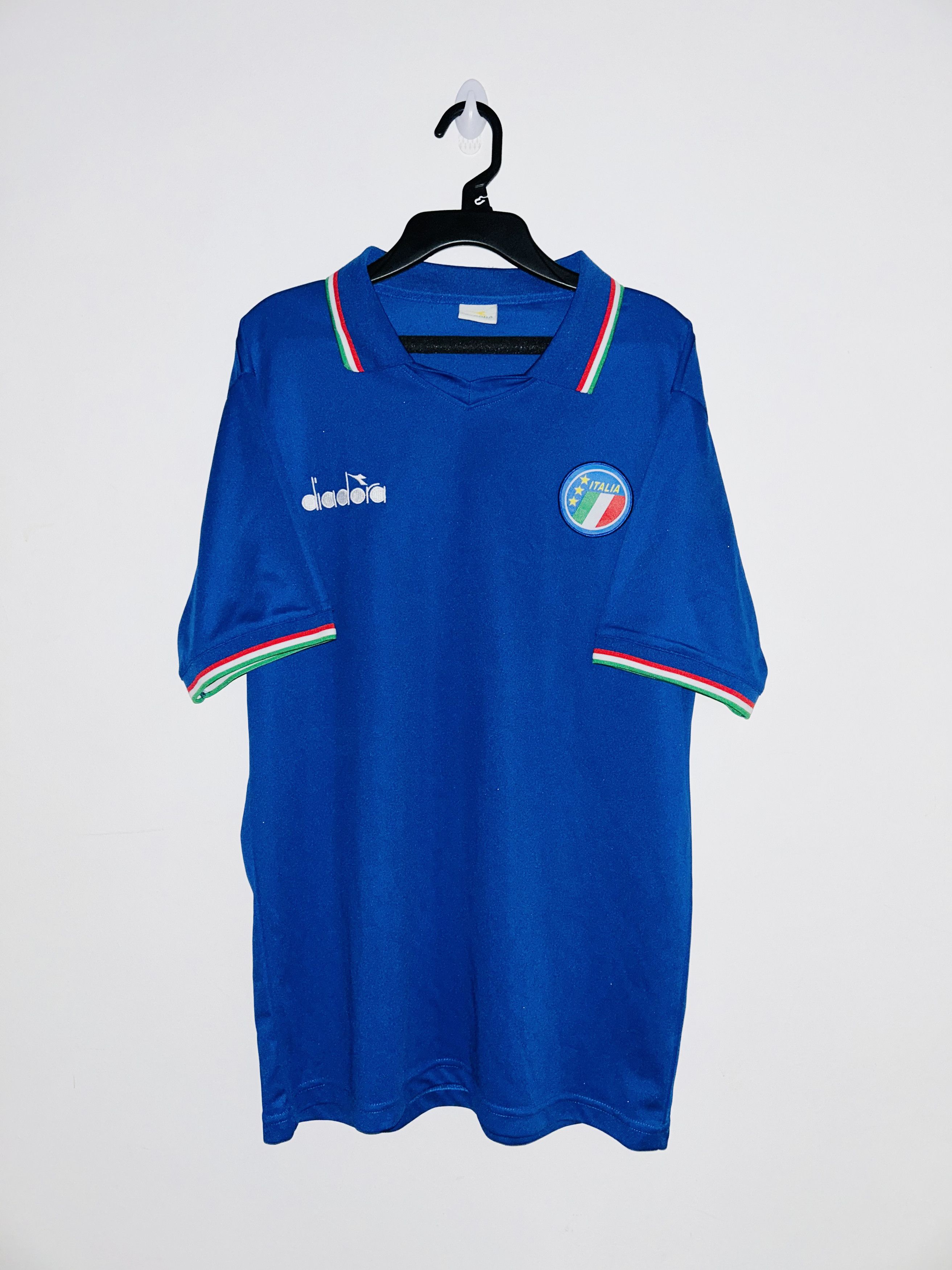 Diadora Italy 1990 Home Jersey Size US L / EU 52-54 / 3 - 1 Thumbnail