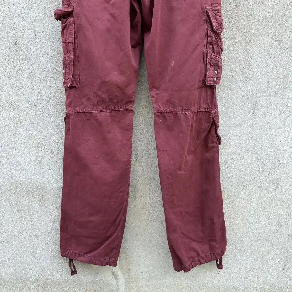 Beauty Beast SPLISH PAINTER FLARE/BOOTCUT TROUSERS MULTIPOCKET CARGO PANT Size US 29 - 14 Thumbnail