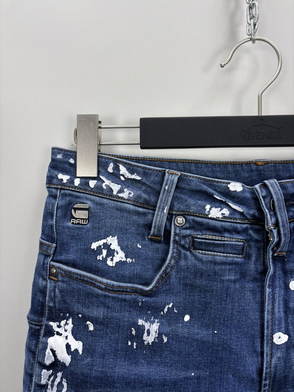 G-Star Mens jeans G Star Raw D Staq Size 29 Color Blue Size US 29 - 4 Thumbnail