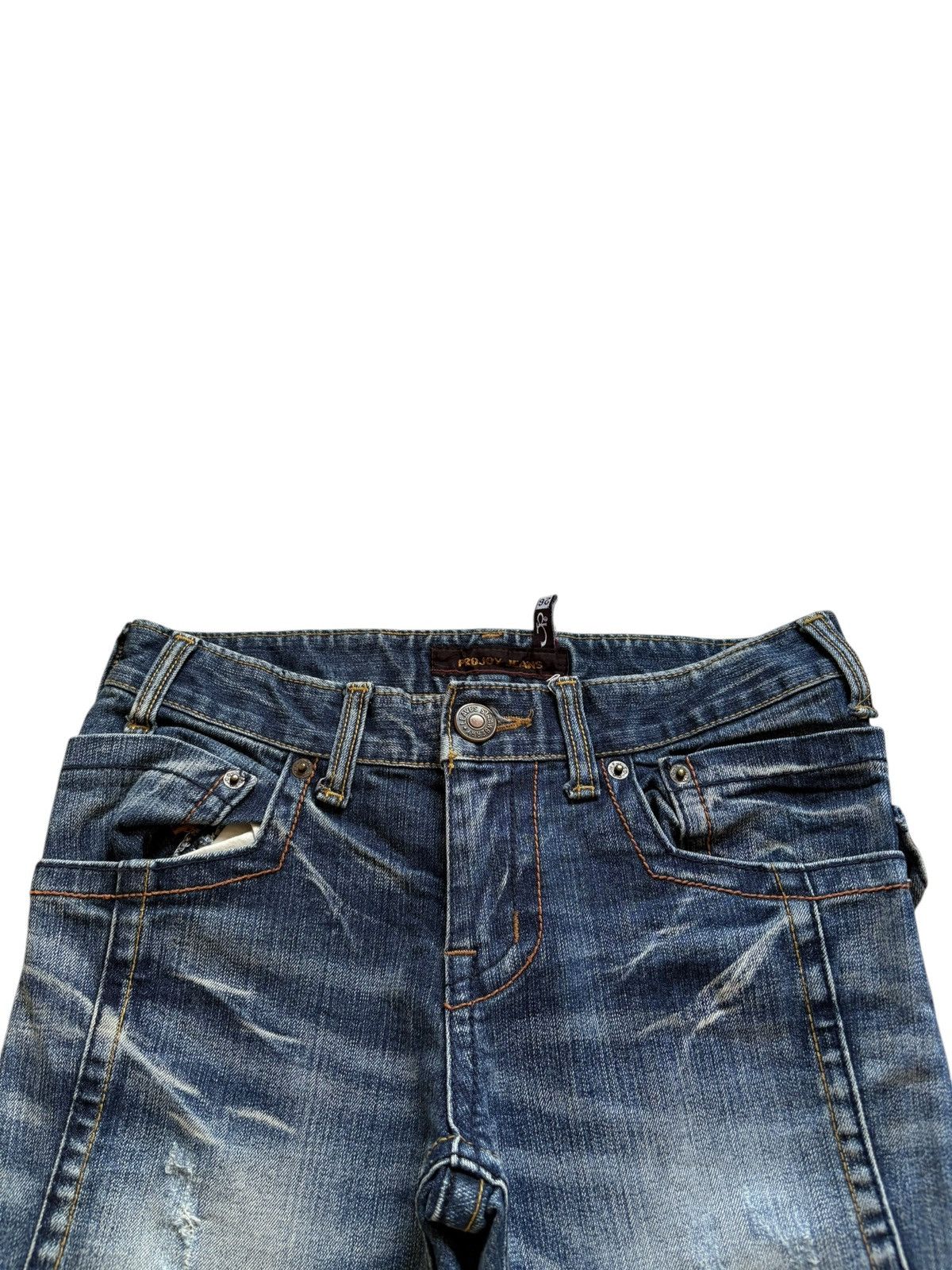 Japanese Brand Vintage Japanese Brand Thunder Wash Distressed Flare Jeans Size US 28 / EU 44 - 4 Thumbnail