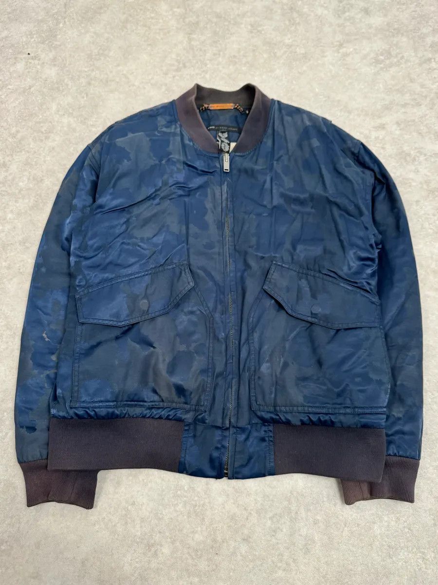 Marc Jacobs Marc Jacobs Navy Camo Cozy Bomber Jacket Size US L / EU 52-54 / 3 - 4 Thumbnail