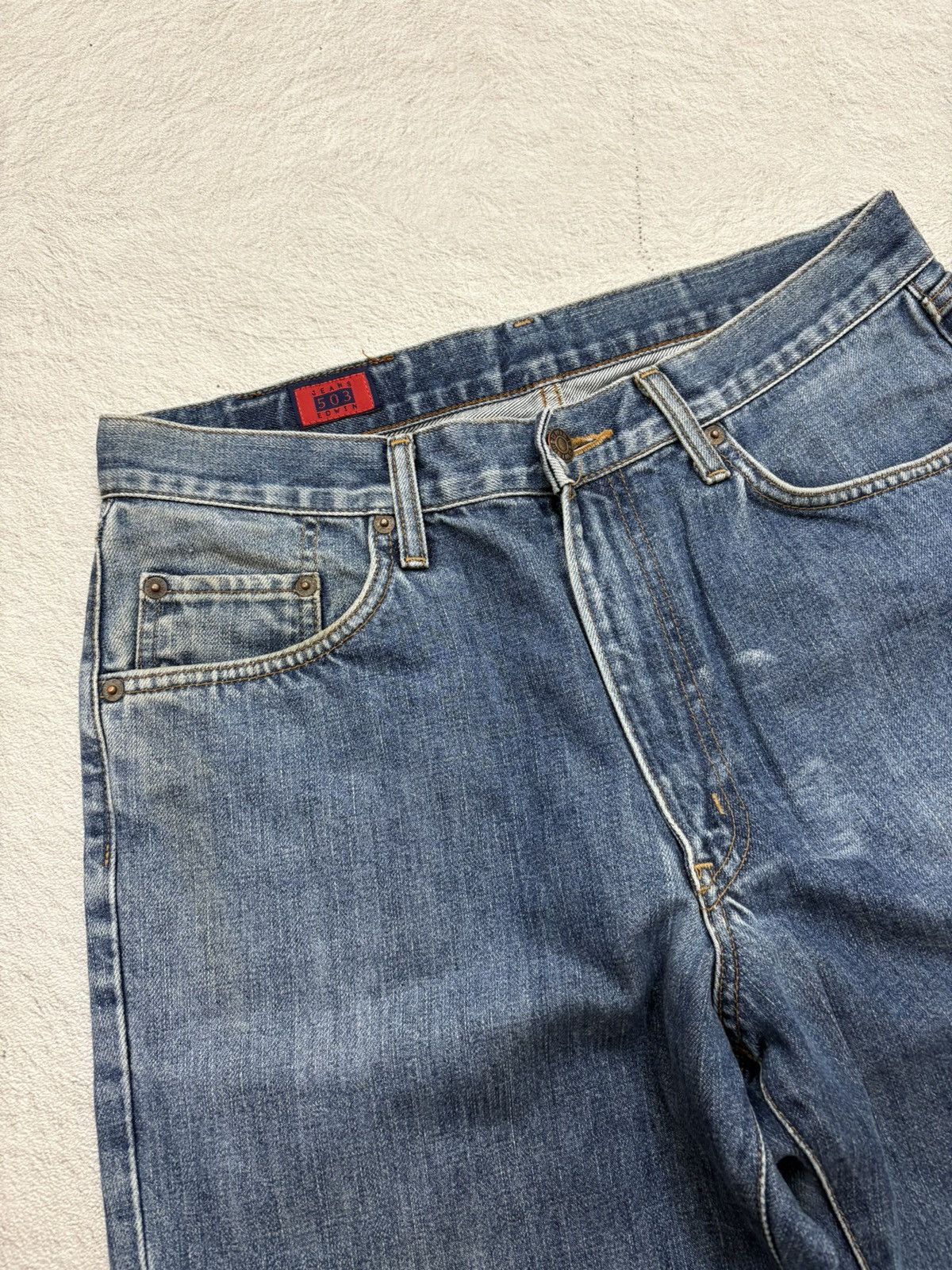 Kapital 2000s Edwin wash disterssed denim y2k style Size US 32 / EU 48 - 3 Thumbnail
