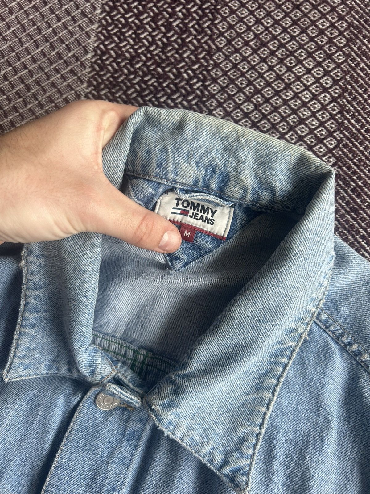Tommy Hilfiger Tommy Jeans Distressed Denim Jacket Oversized Streetwear Size US M / EU 48-50 / 2 - 7 Thumbnail