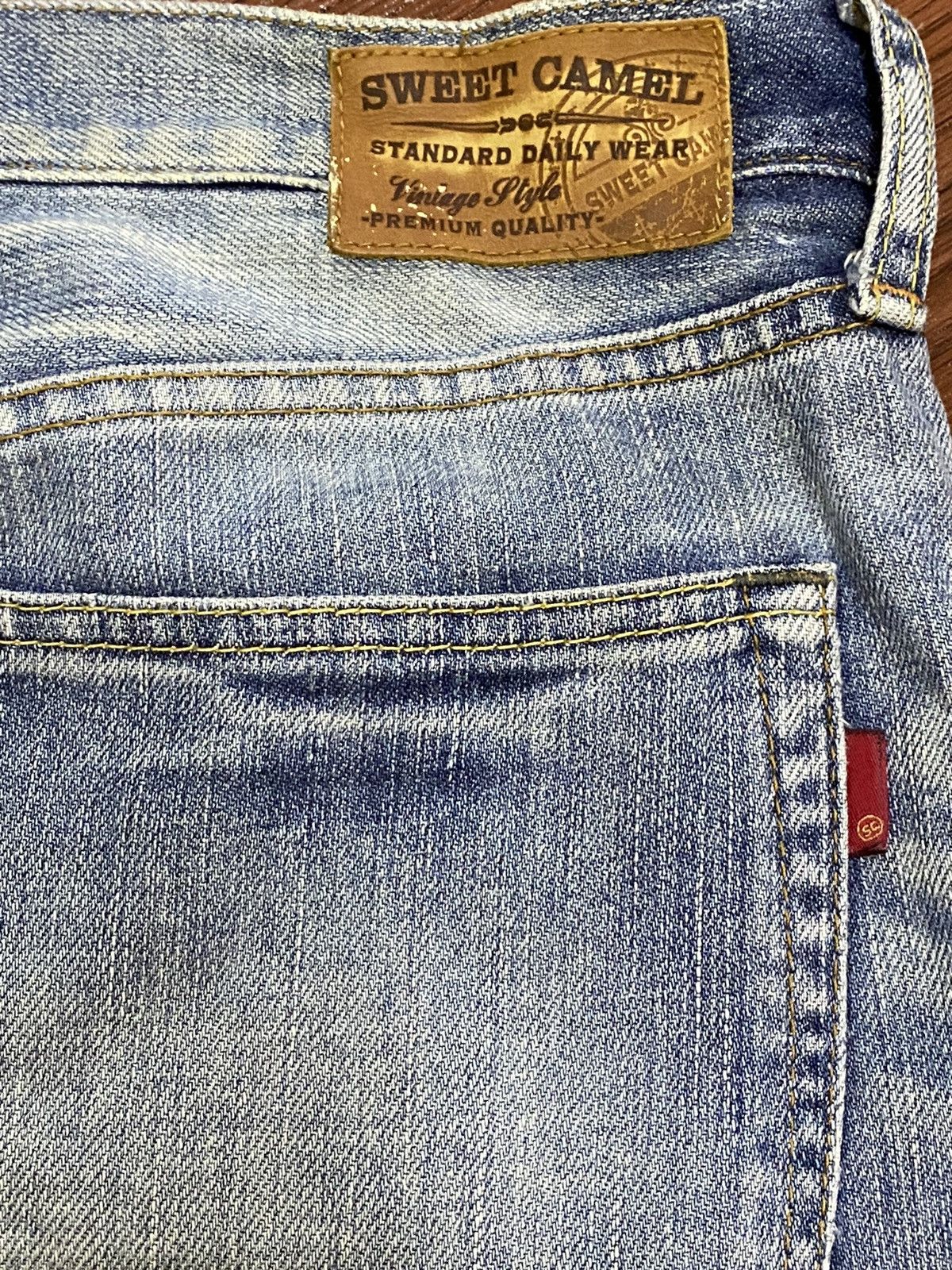 Other Vintage Style Japanese Brands Faded Wash Baggy Jeans Size US 32 / EU 48 - 8 Thumbnail