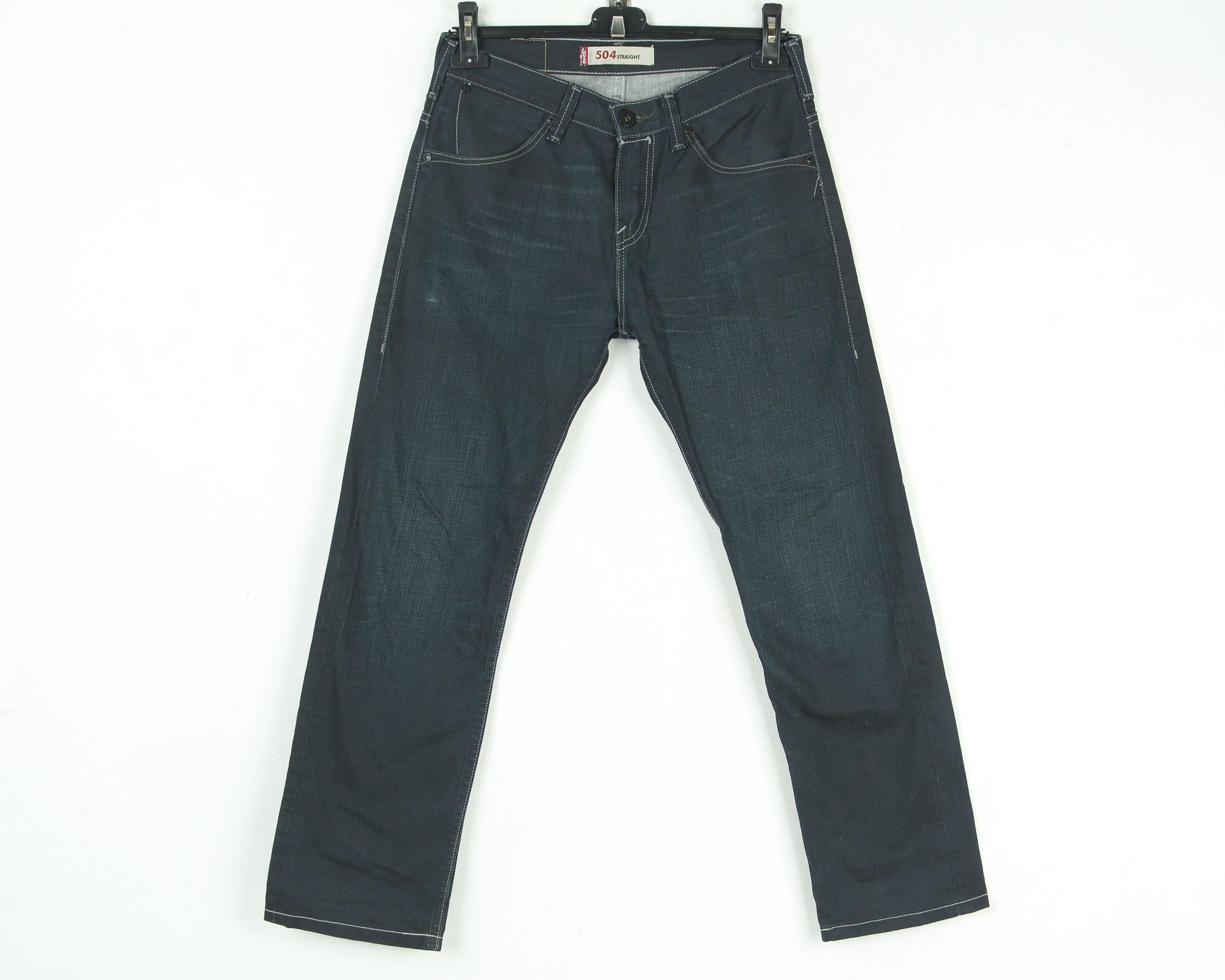 Levi's 504 Wax Coated W30 L30 Jeans Denim Pants Straight Reg Waxed Size US 30 / EU 46 - 1 Thumbnail
