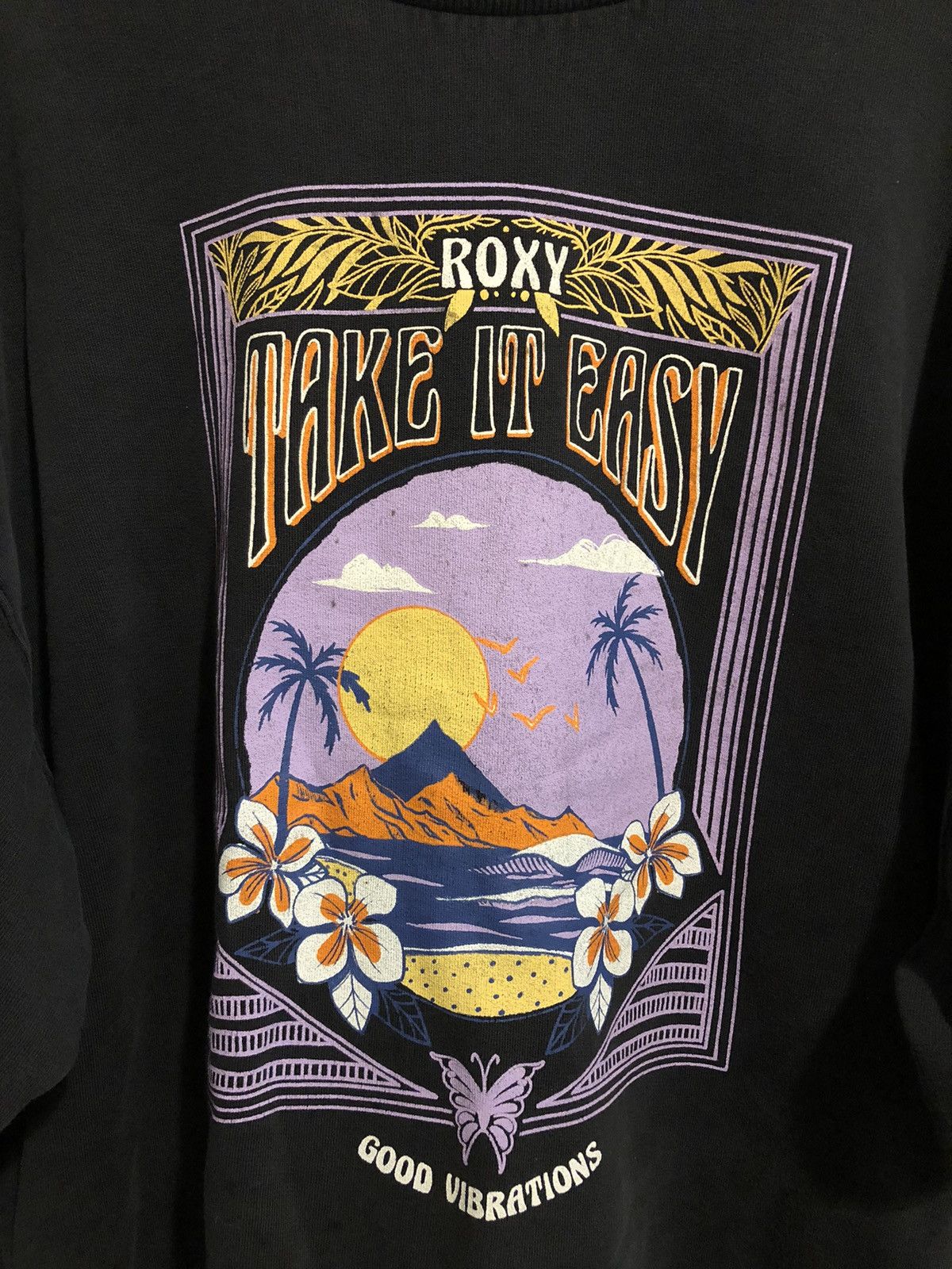 Other × Vintage Vintage Y2K Roxy Long Sleeve Sweater Sweatshirt Size US XL / EU 56 / 4 - 2 Thumbnail