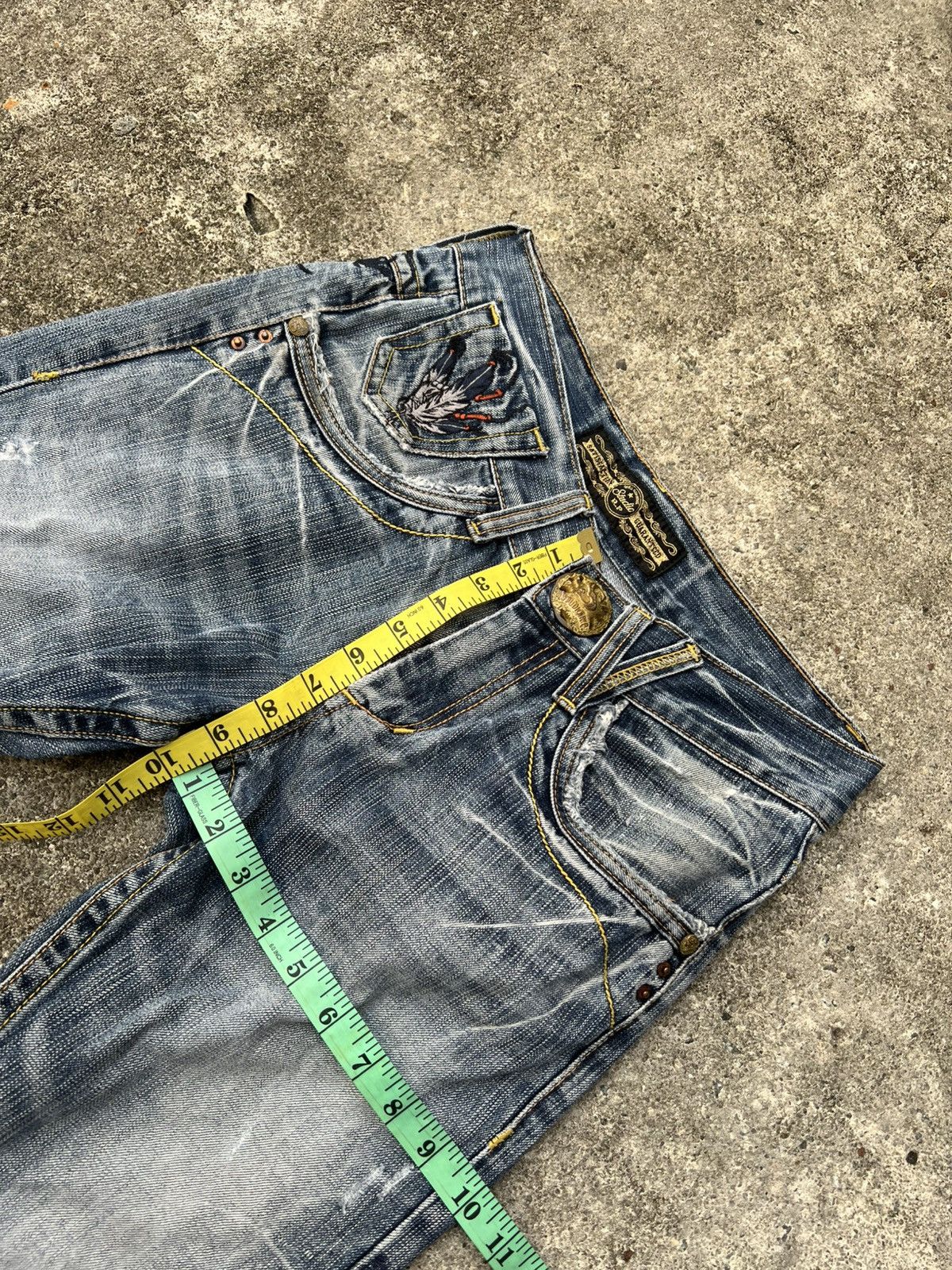 Japanese Brand 💥Studio RP Denim & Co Distress Jean Size US 29 - 5 Thumbnail