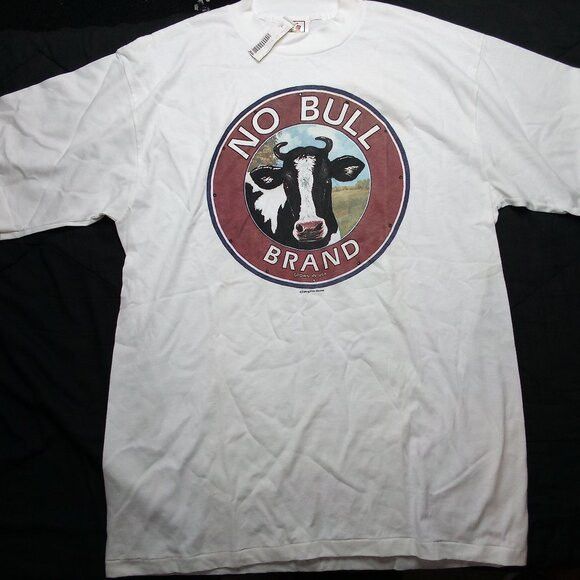 Vintage NWT DS Vintage No Bull Brand USA Grown T-Shirt Size US XL / EU 56 / 4 - 2 Thumbnail