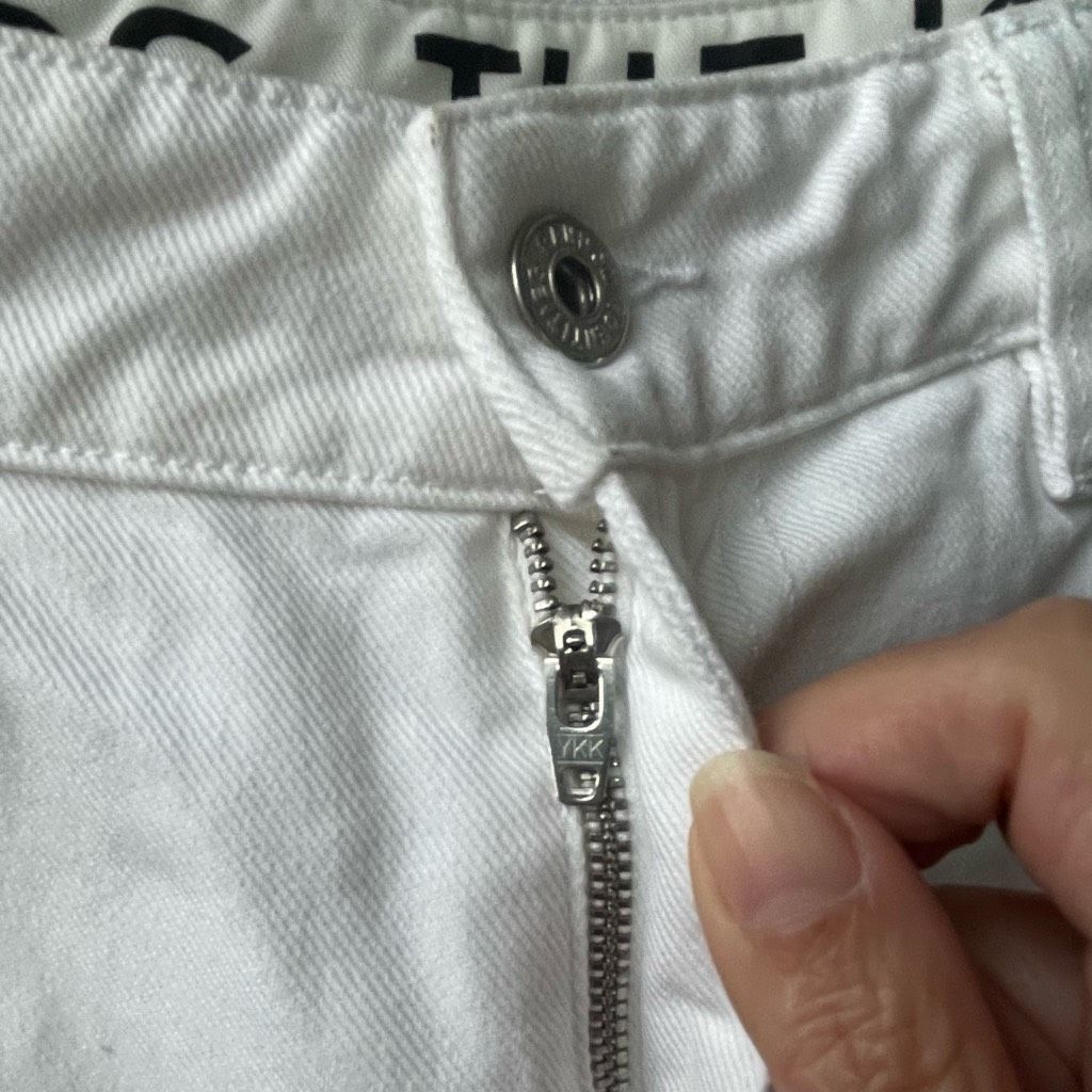 Random Identities Random Identities White I Bless The 60'S Jeans High Rise $22 Size 29" - 5 Thumbnail