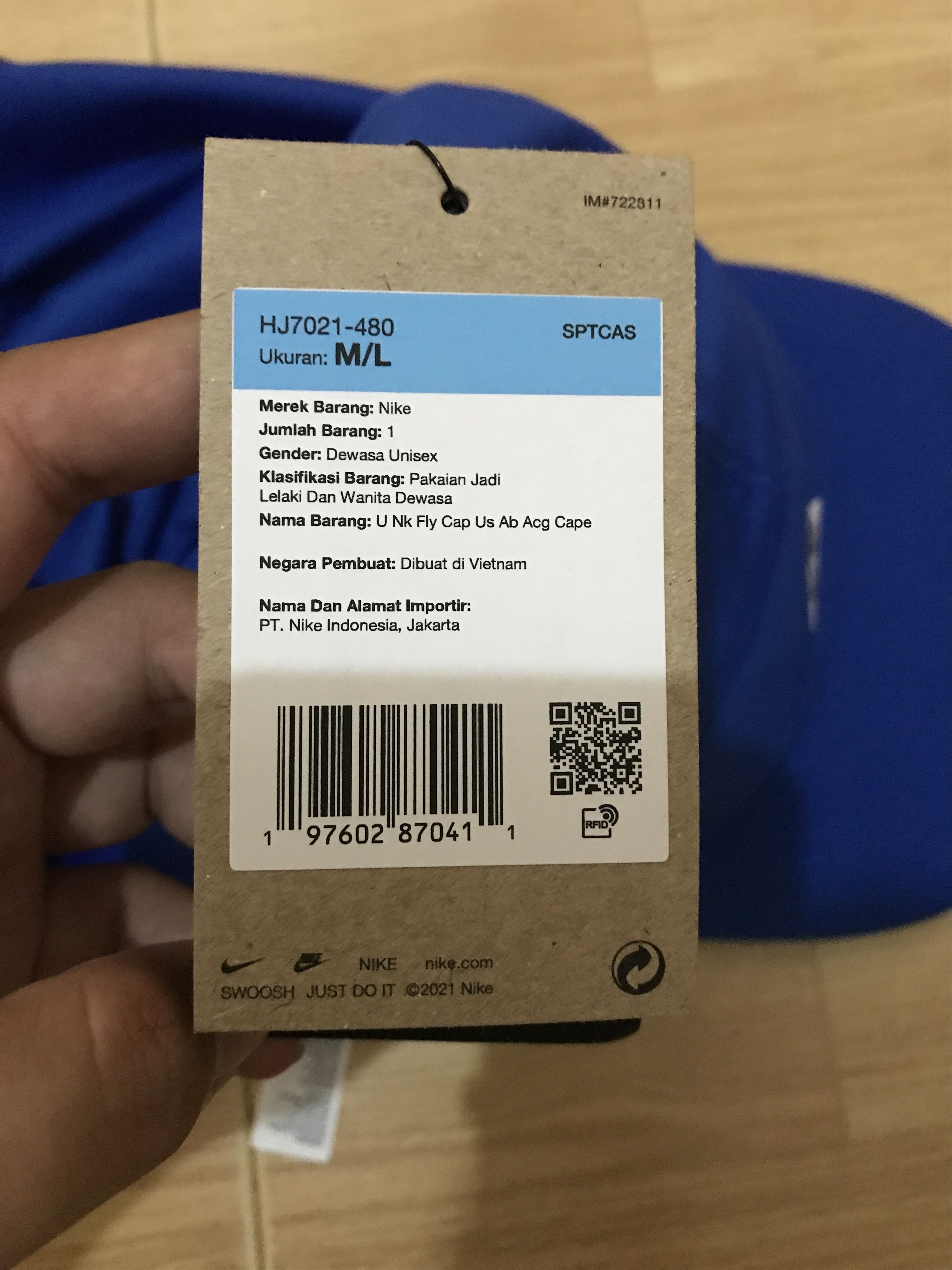 Nike ACG NIKE ACG U FLY CAP US AB ACG CAPE blue running jogging M-L Size ONE SIZE - 10 Thumbnail