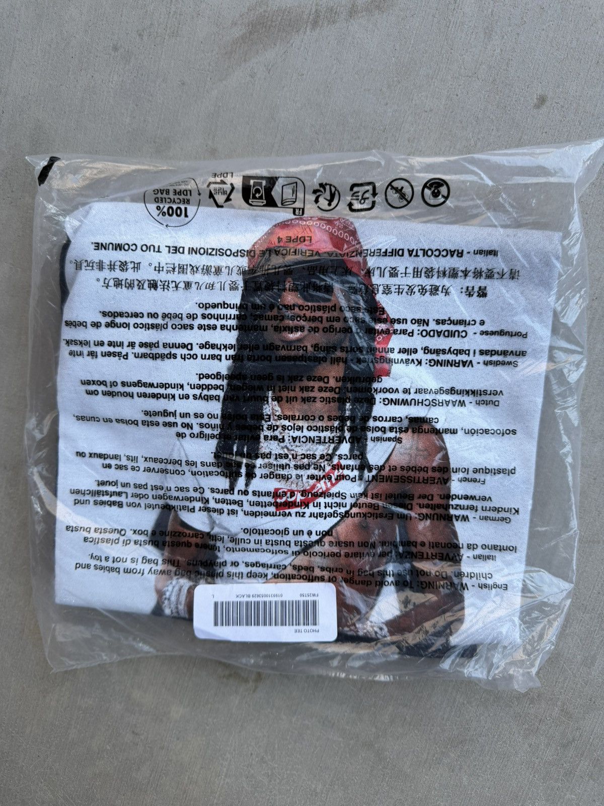 Supreme Supreme Playboy Carti Tee Black Size Large New Size US L / EU 52-54 / 3 - 3 Thumbnail