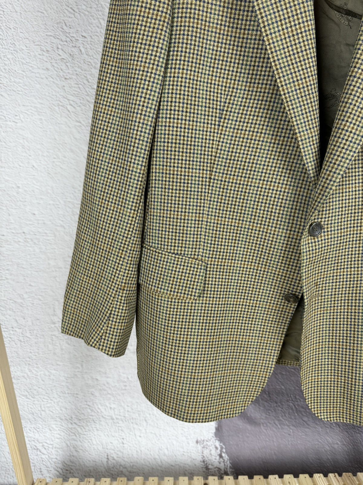 Burberry Burberrys Prorsum vintage checkered houndstooth blazer Size 44R - 4 Thumbnail