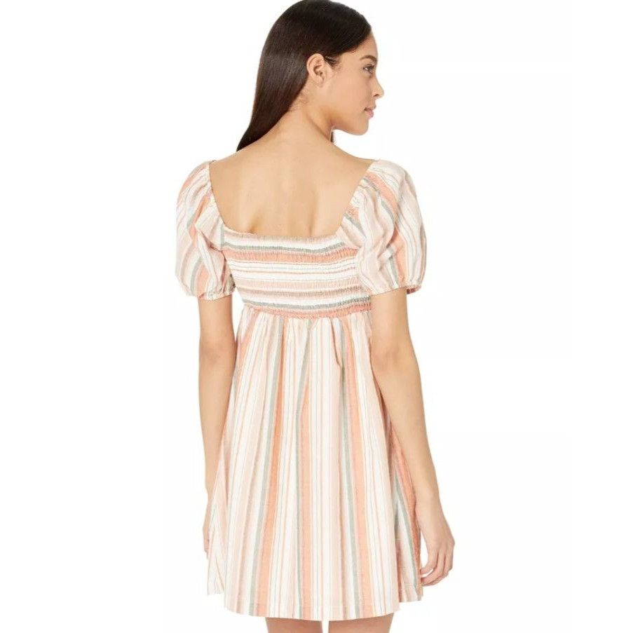 Other Lost + Wander Womens Dress Babydoll Skyline Striped Puff Sle Size S / US 4 / IT 40 - 9 Thumbnail
