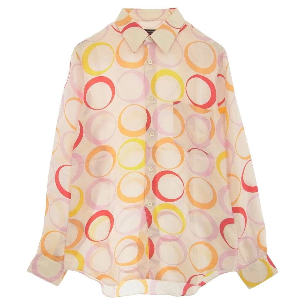 Comme des Garcons Homme Plus Shirt Allover pattern silk circle long sleeve Multicolor Size US XS / EU 42 / 0 - 1 Thumbnail