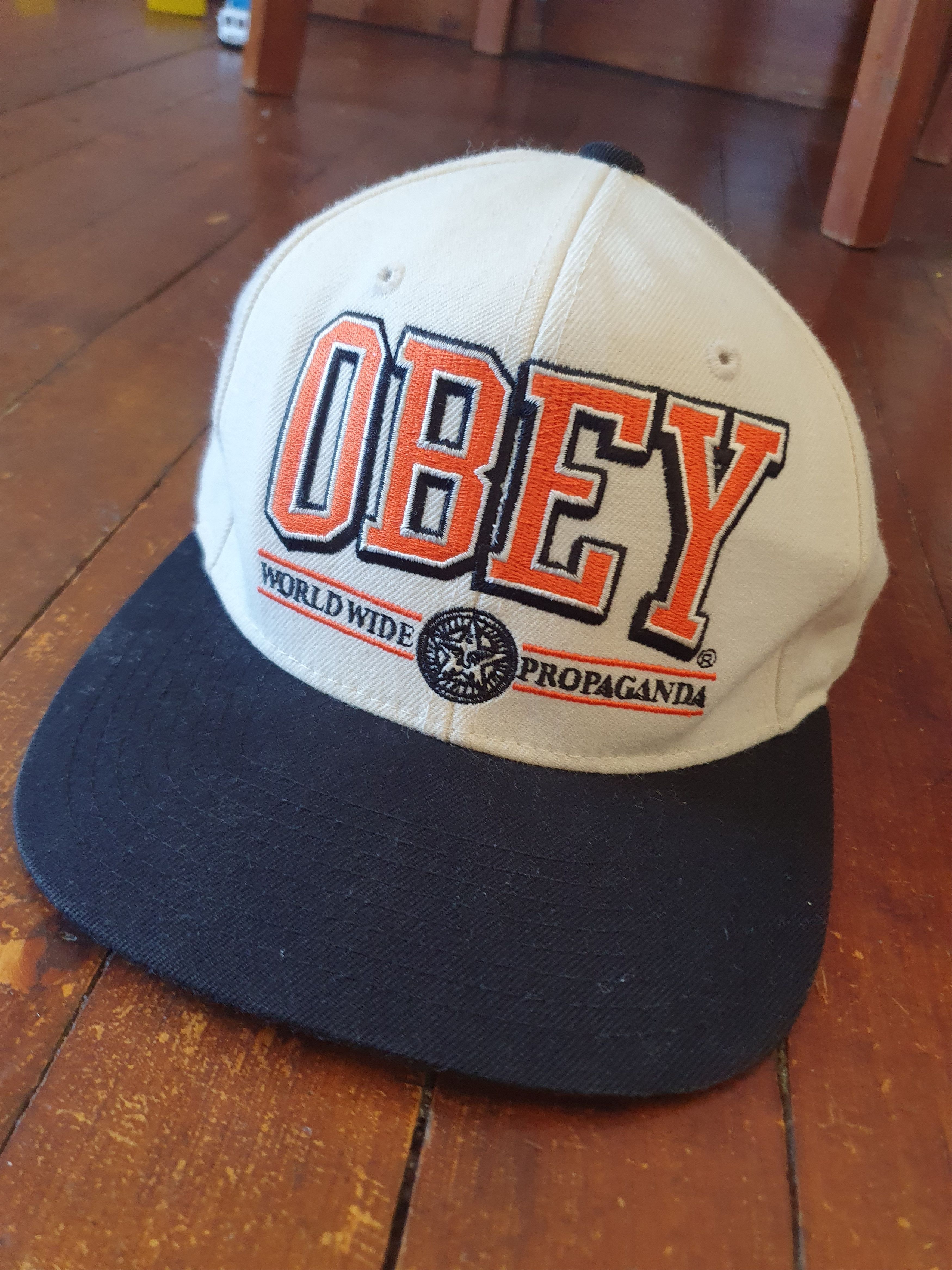 Obey × Vintage Obey Propaganda Worldwide Snapback Vintage Hat Size ONE SIZE - 4 Thumbnail