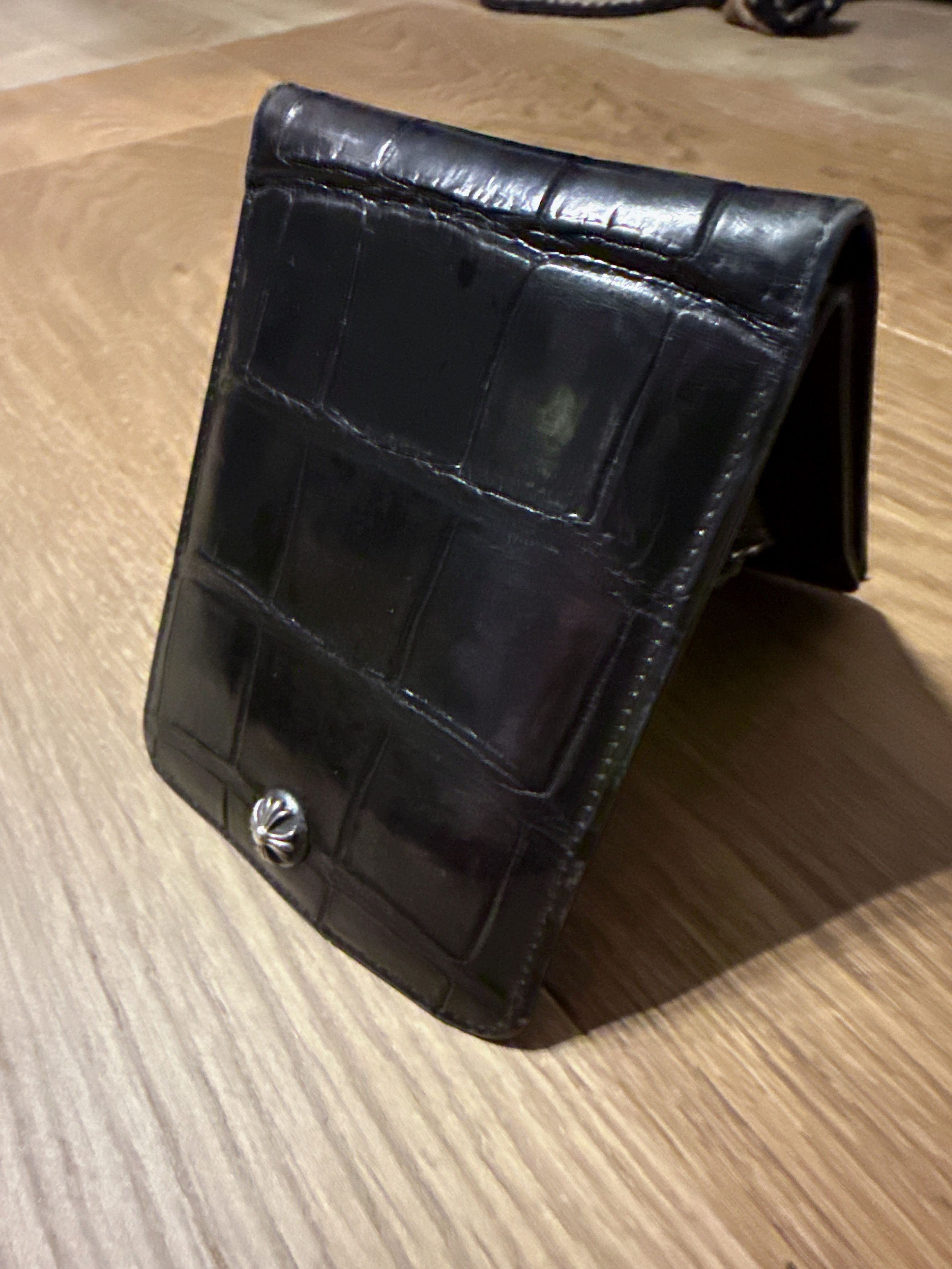 Chrome Hearts Rare Chrome hearts Black Alligator Leather Wallet Size ONE SIZE - 7 Thumbnail